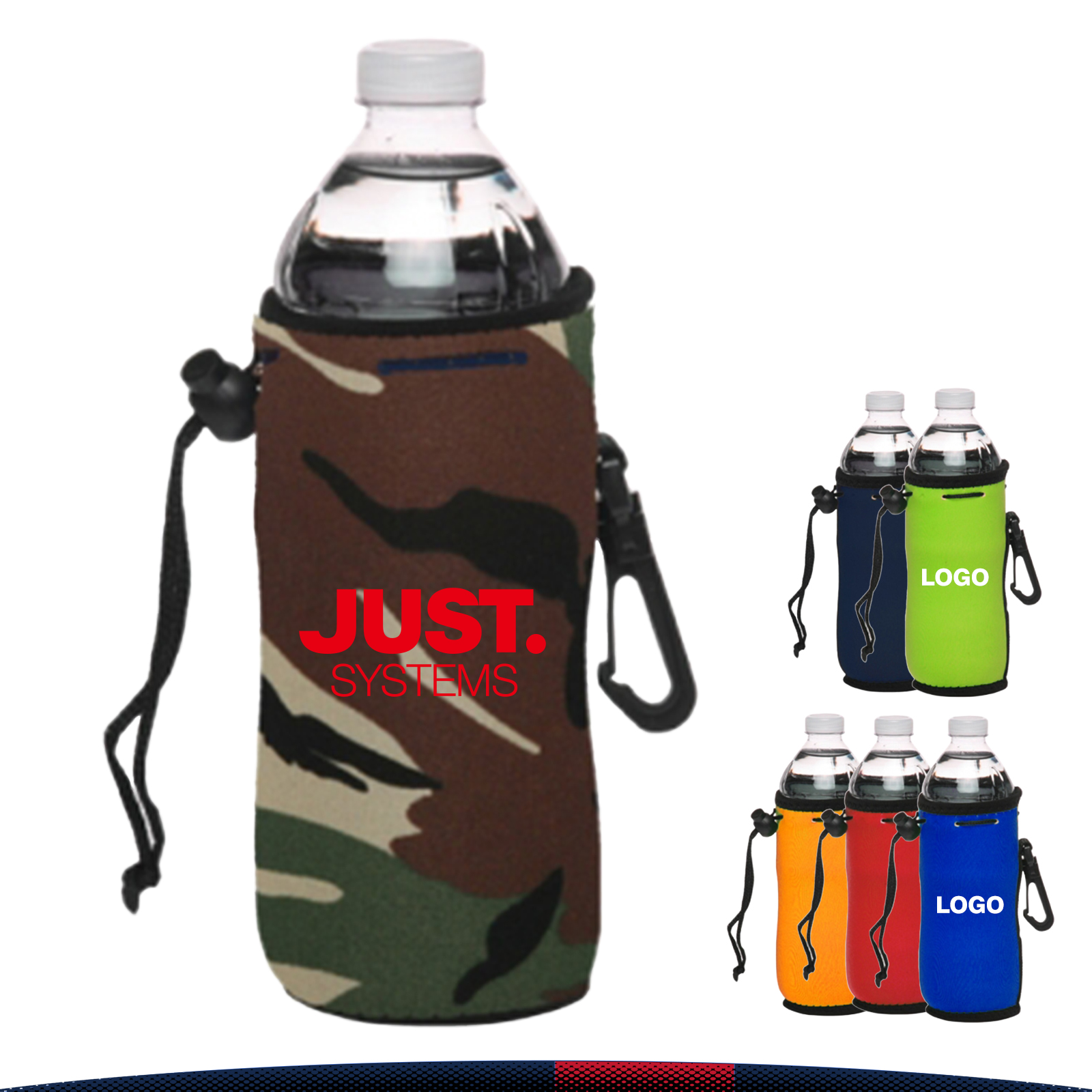 Caden Drawstring Insulators, custom koozie with logo imprint 6