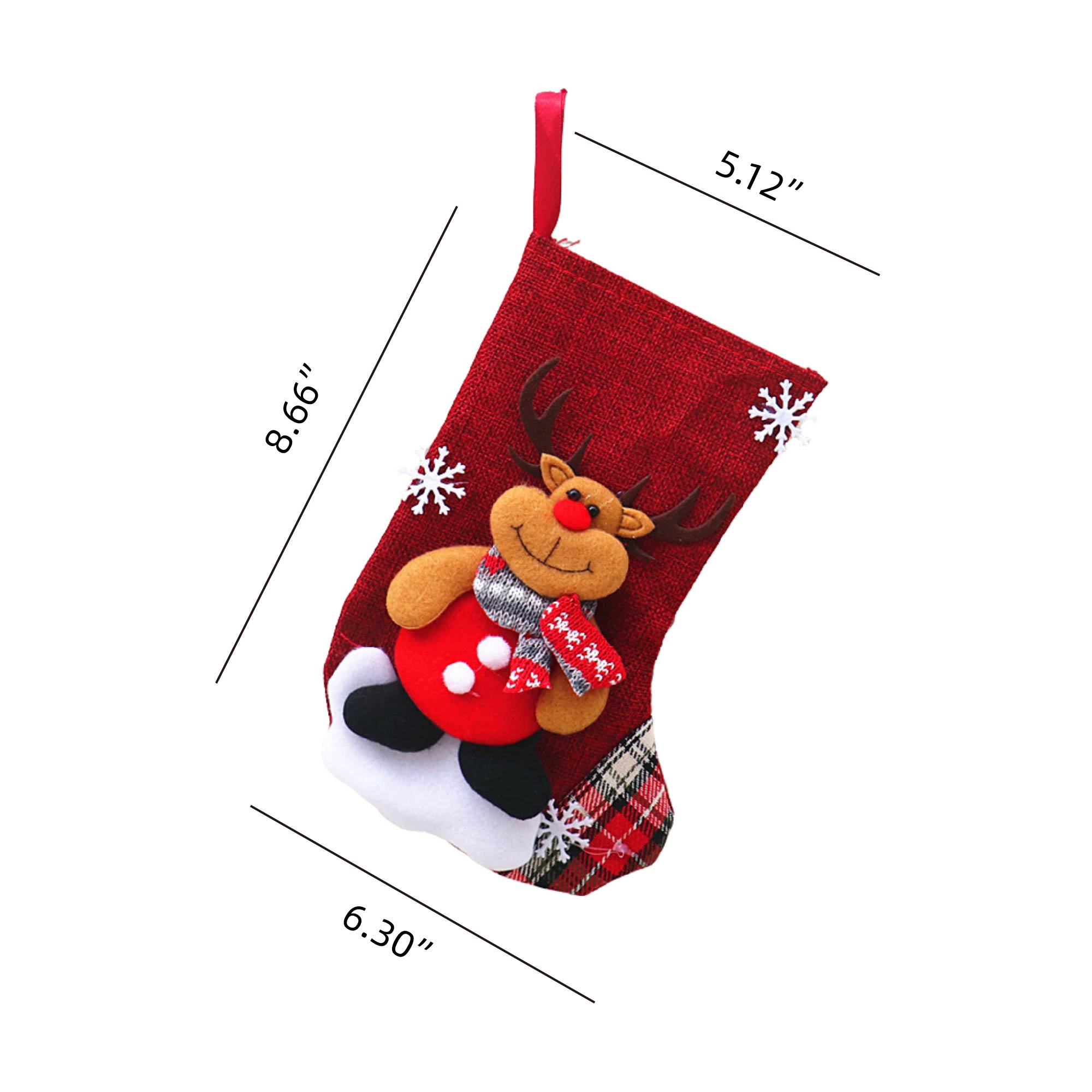 MOQ 10 pcs Kids'Xmas Gift Bag 1pc 2