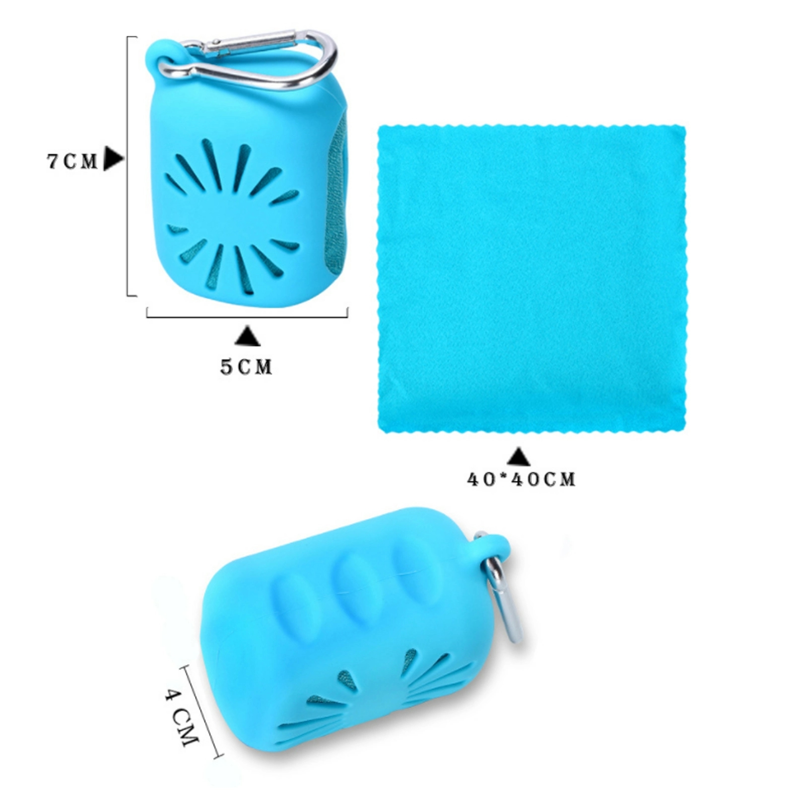 Microfiber Towel with Portable Silicone Case 4
