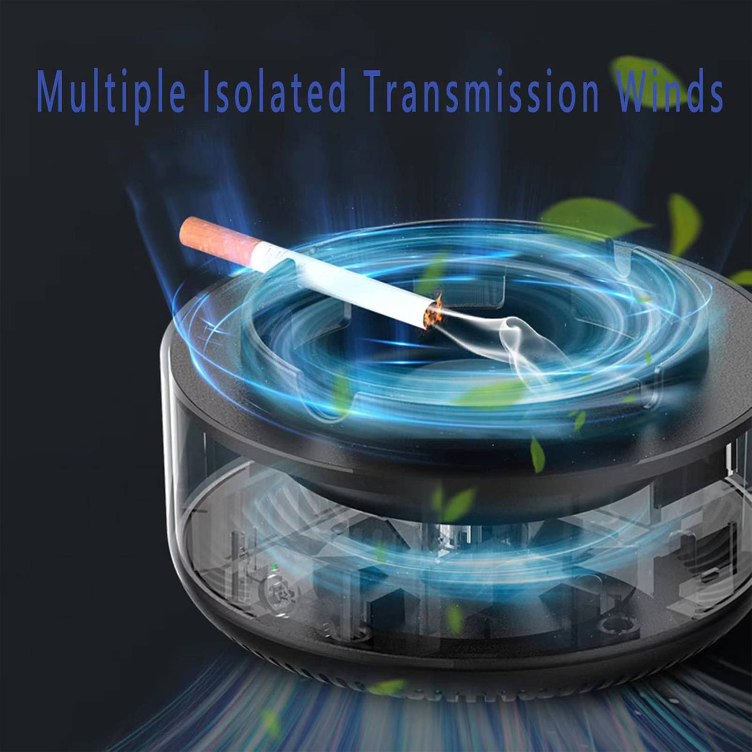 2 in 1 Ashless Air Purifier W/ Filter Ashtray 4