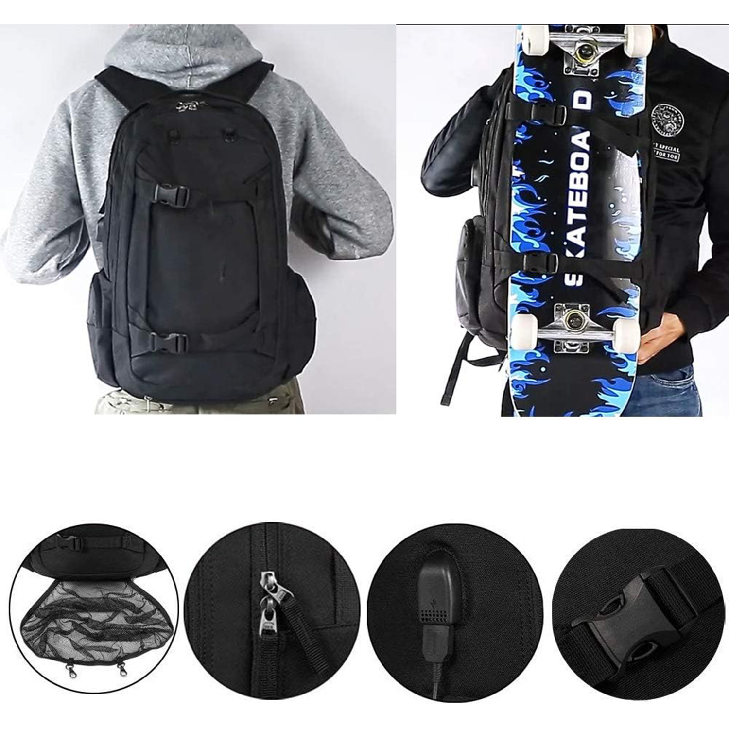 Oxford Shoulder Multifunctional Sports Backpack 6