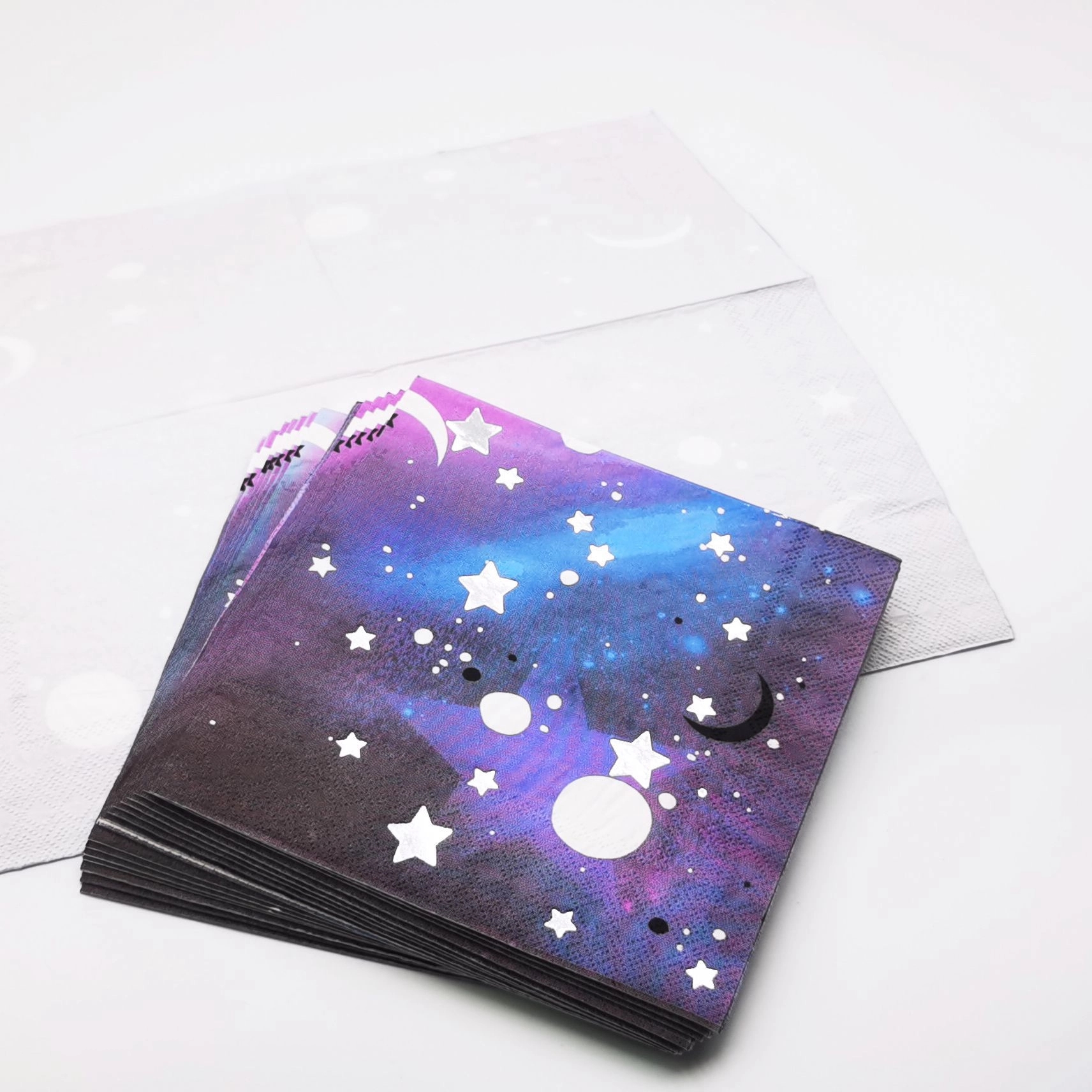 Custom Starry Night Luncheon Napkins 4