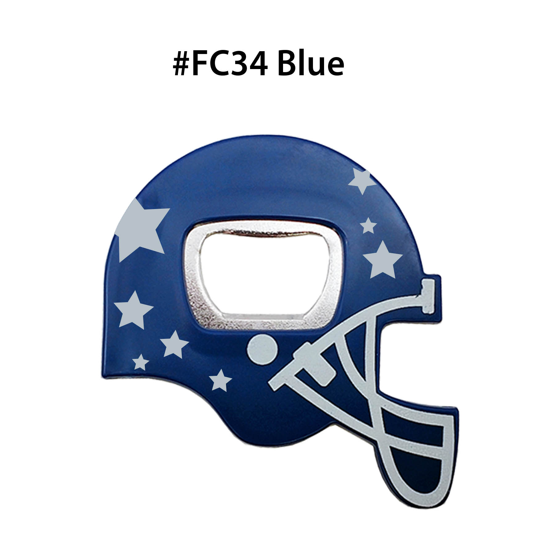 Full Color Flag Design Football Helmet Bottle Opener 7
