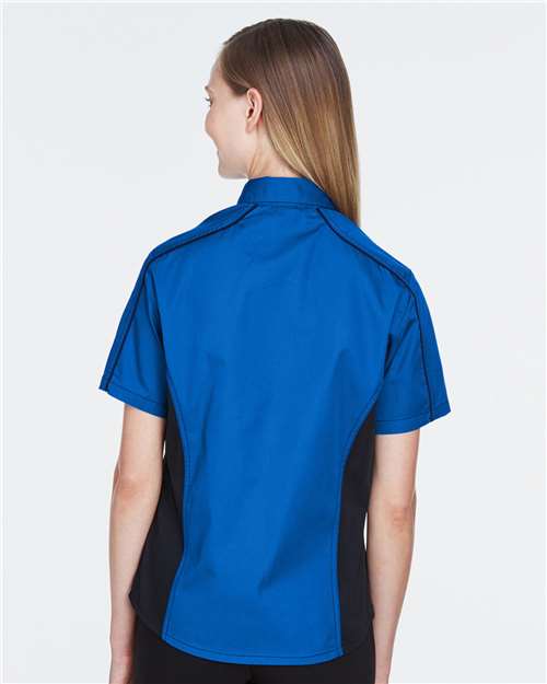Women's Fuse Colorbloack Twill Short Sleeve Shirt - 77042 11