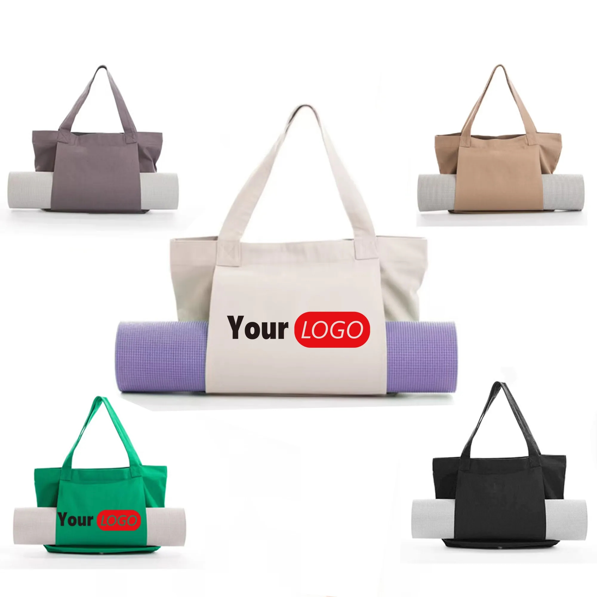 Women's Pratiyogi Yoga mat storage Canvas Tote Bag MOQ 10 2