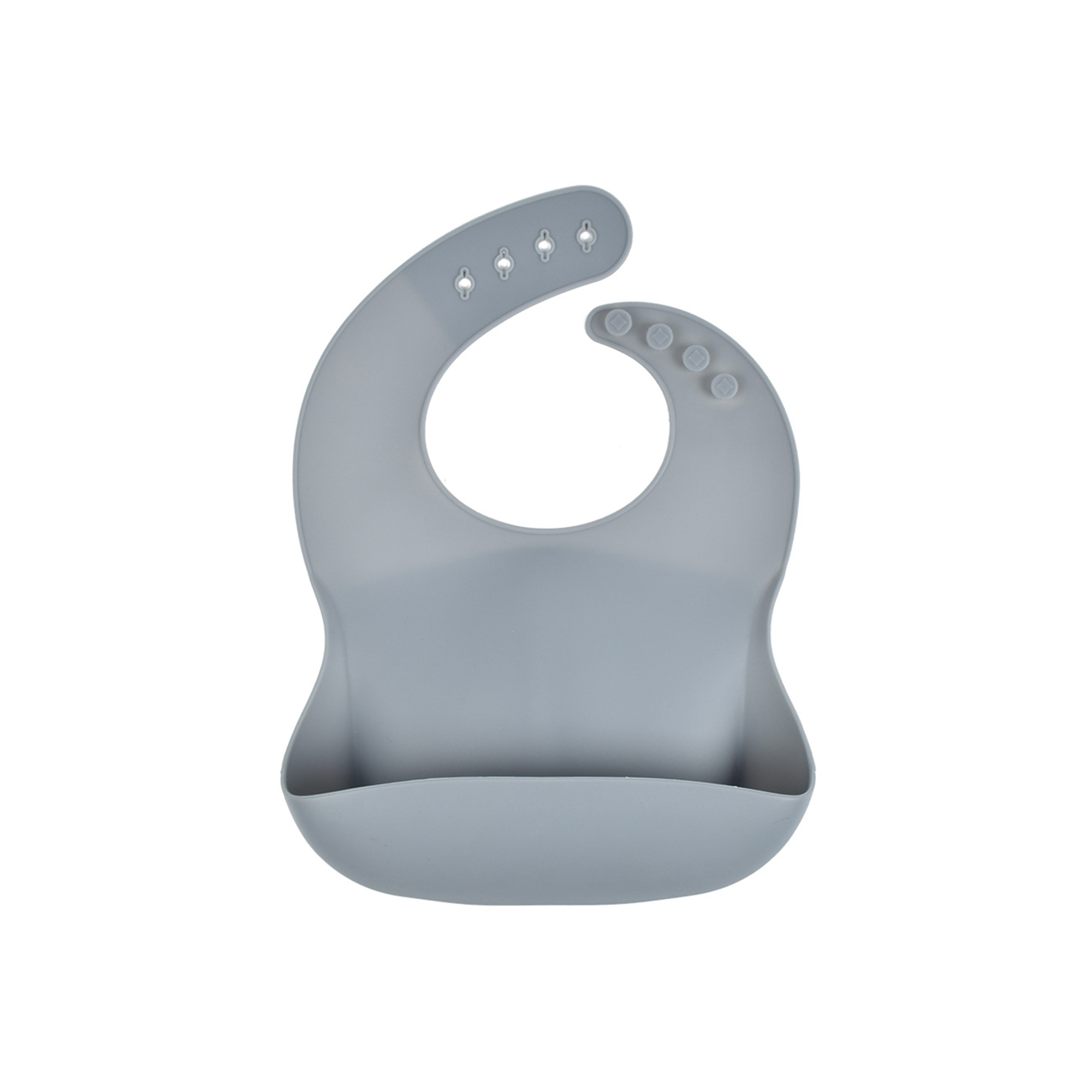 Soft Food Grade Silicone Baby Bib Adjustable 30