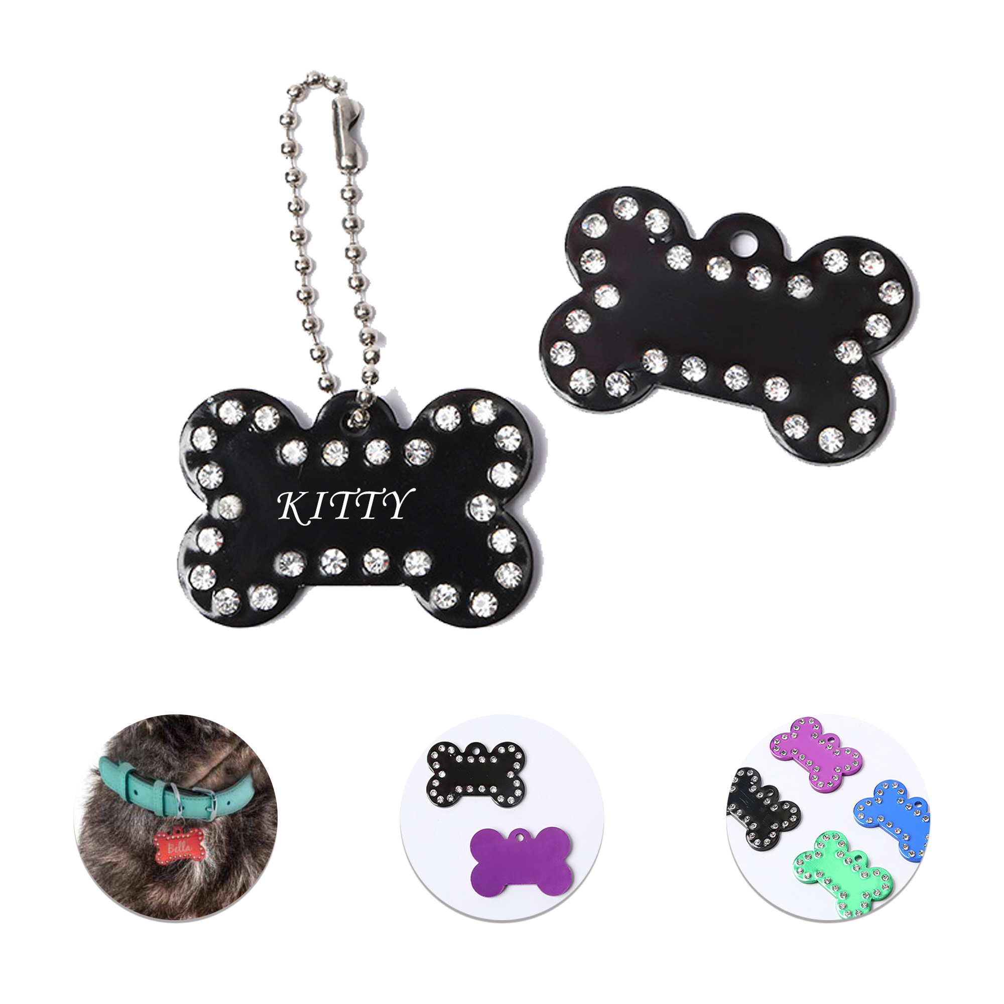 Alloy Dog Necklace Tag 5