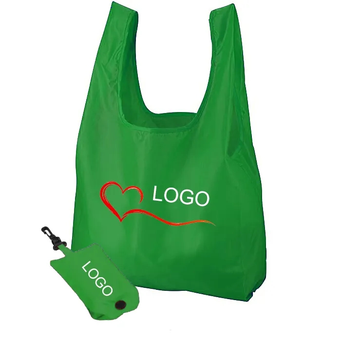 Folding Nylon Tote With Pouch 7