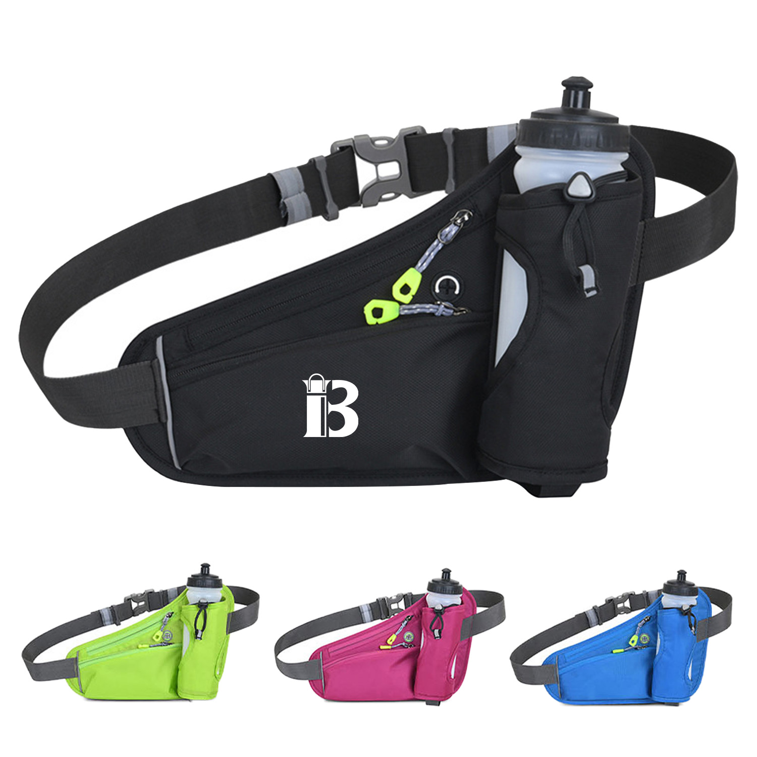 Oxford Fanny Pack Waist Bag with Water Bottle Holder 10
