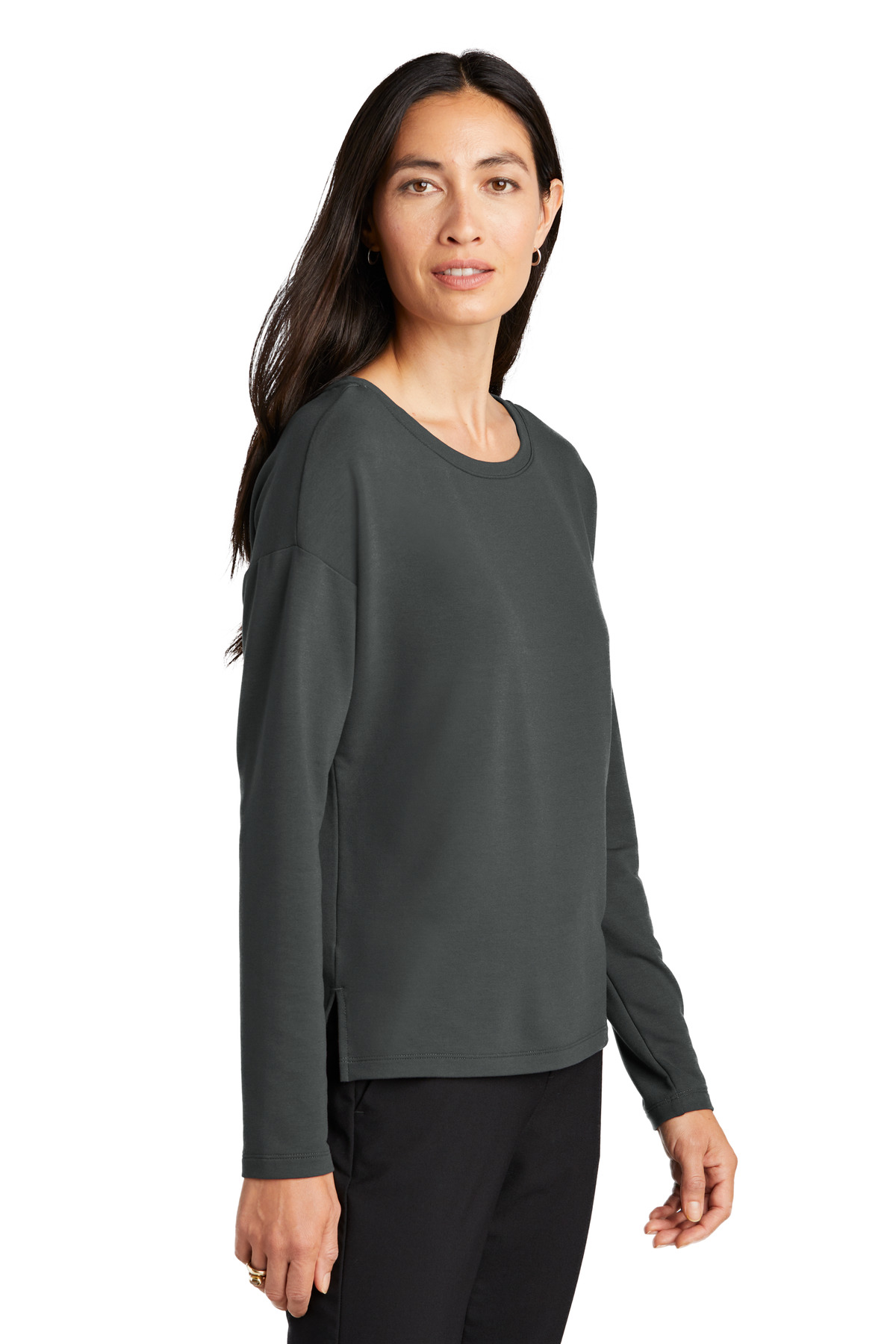 Mercer+Mettle Women's Stretch Drop Shoulder Pullover MM3013 10
