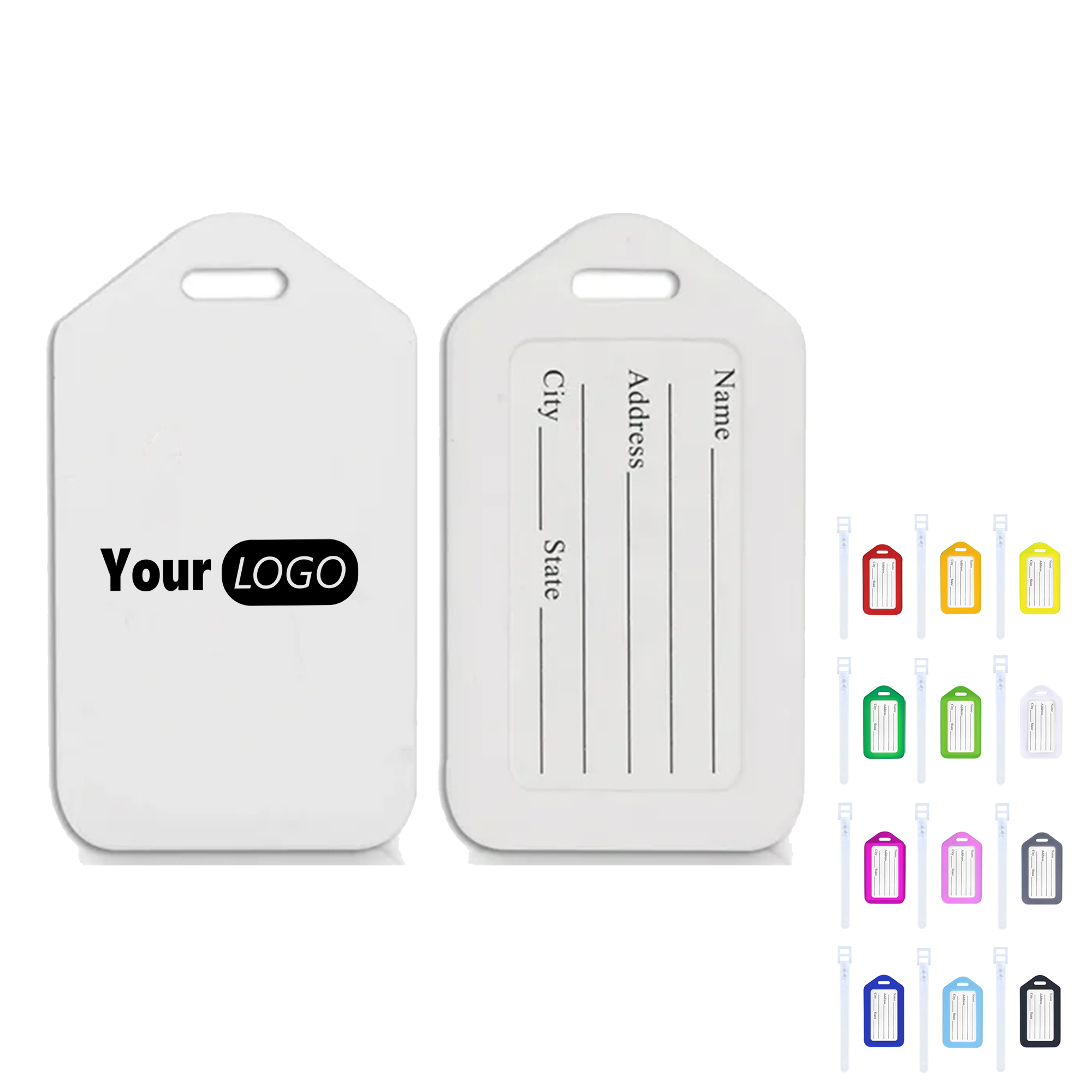 Durable Plastic Luggage Tag With ID Card 15