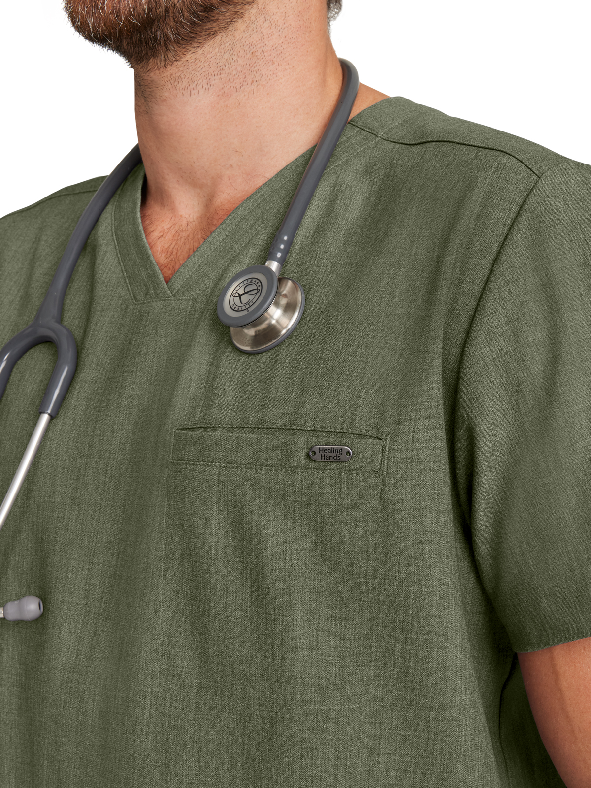 Healing Hands - HH Quest - Men's 1-Pocket V-Neck Top 8