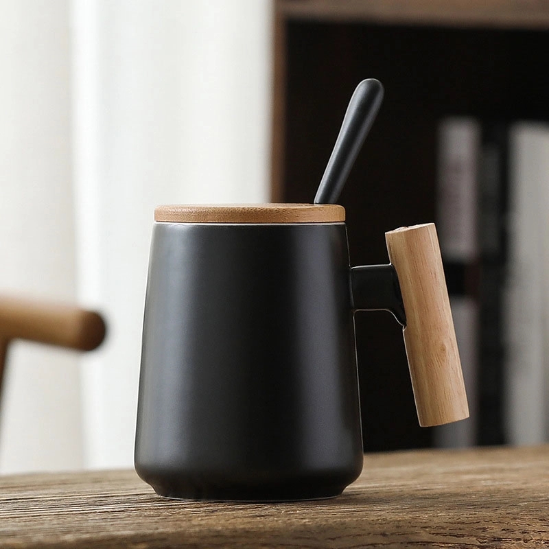 Custom 15 OZ Ceramic Mug With Stainless Steel Spoon 6