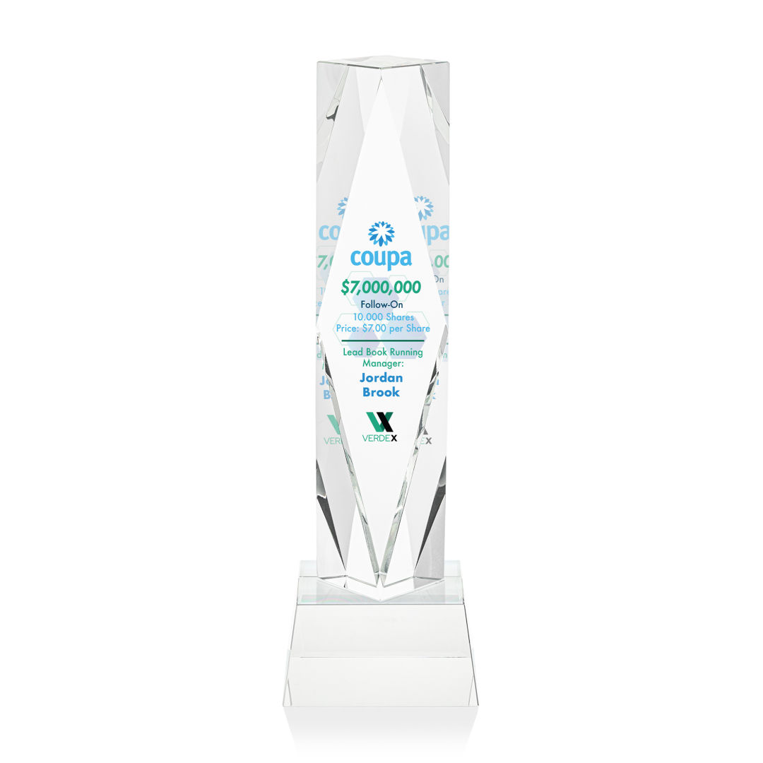 Toscana VividPrint™ Award on Base - Clear
