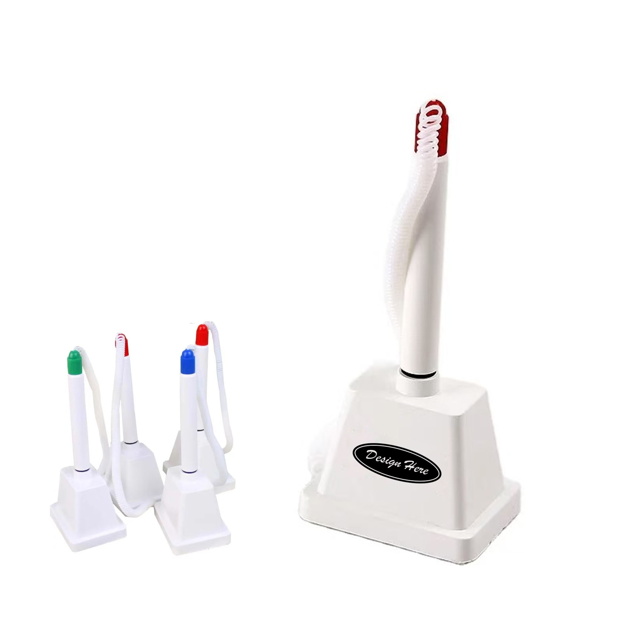 Fixed Signature Pen with Bullet Head Base and Rope Attachment 2