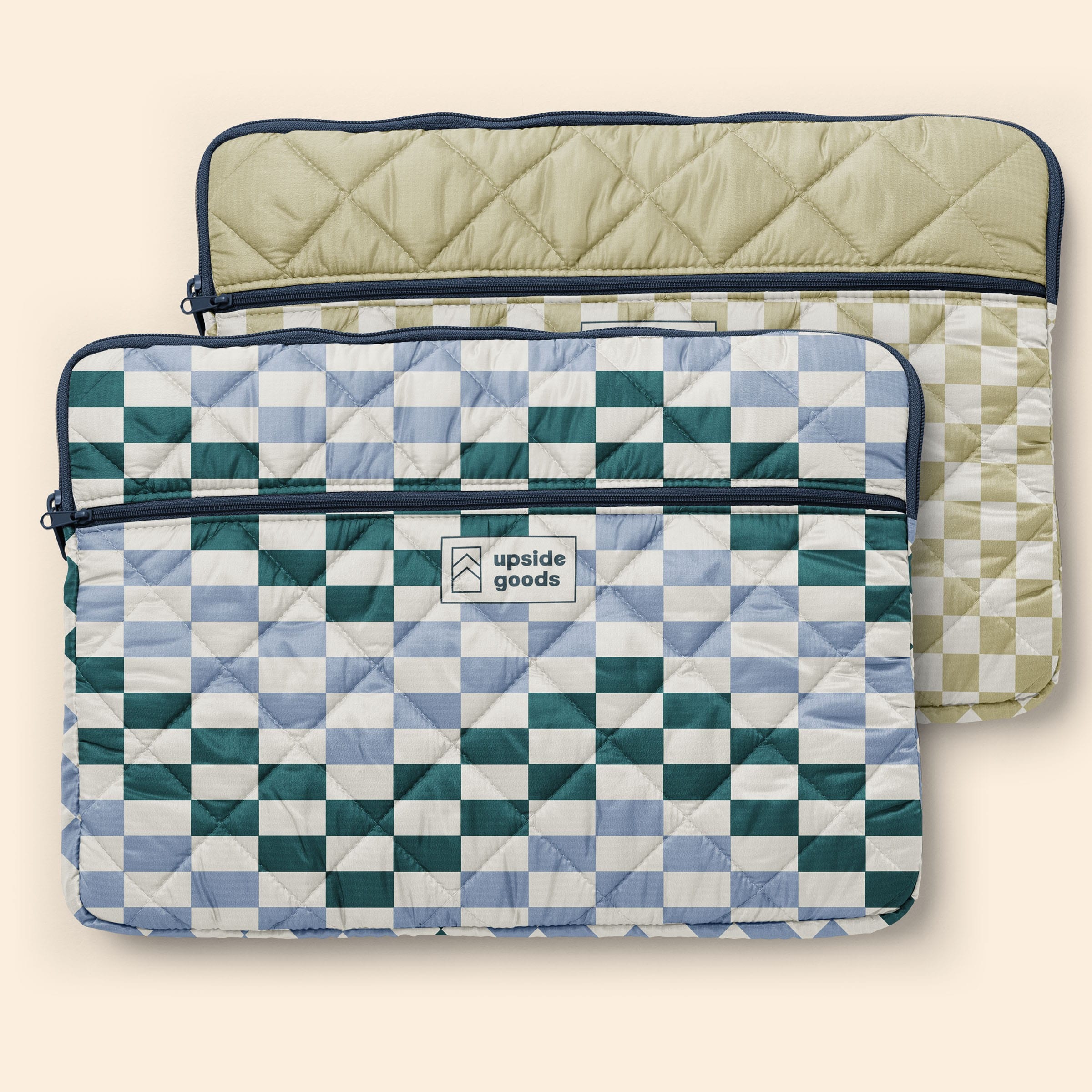 ZIPPERED POCKET LAPTOP SLEEVES - PUFF PUFF - LARGE - 15"