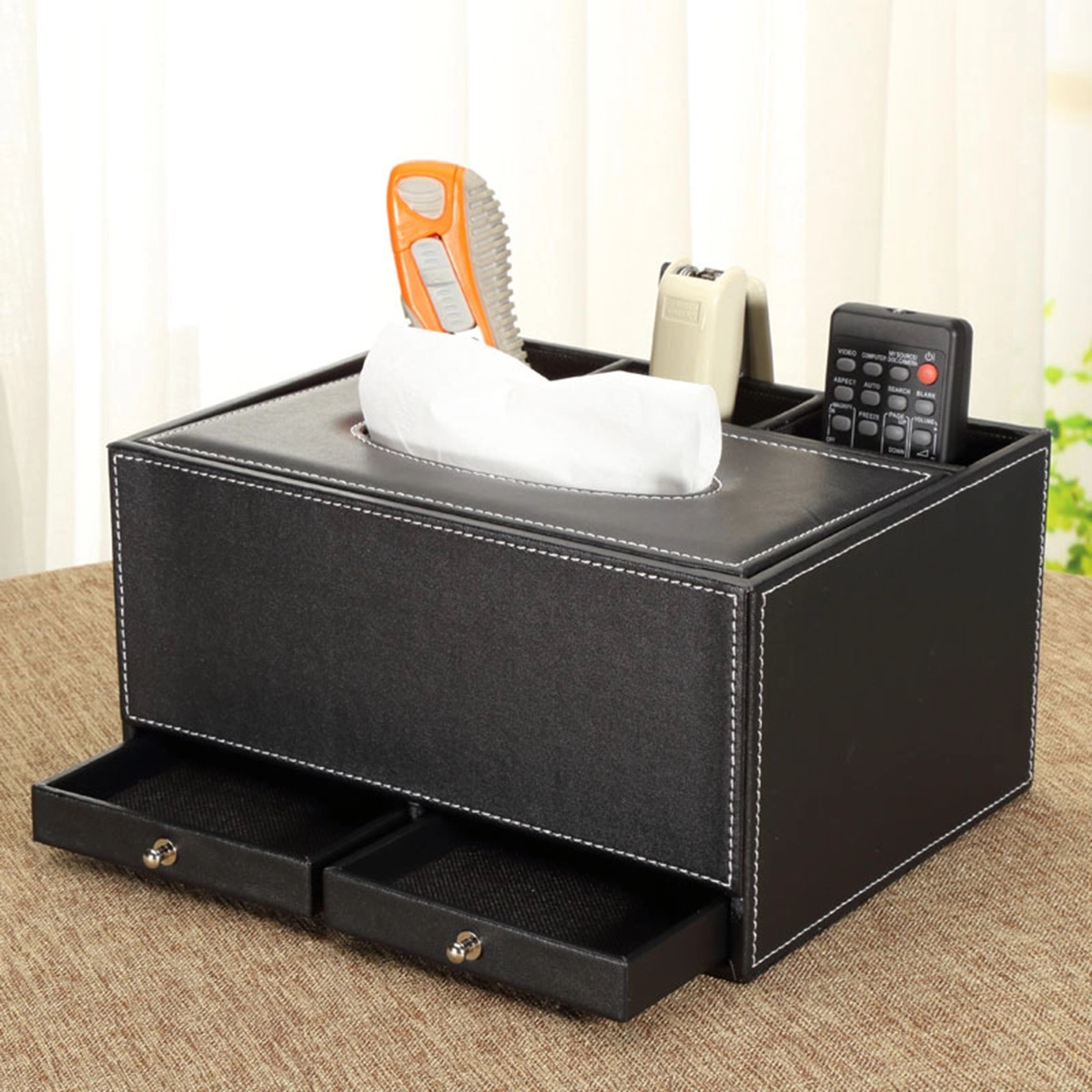 PU Desk Pen Holder 2
