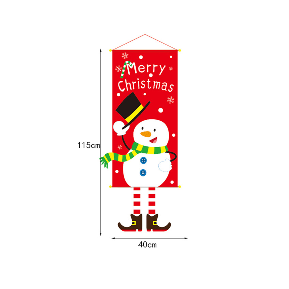 Christmas Shop Window Hanging Flag 2