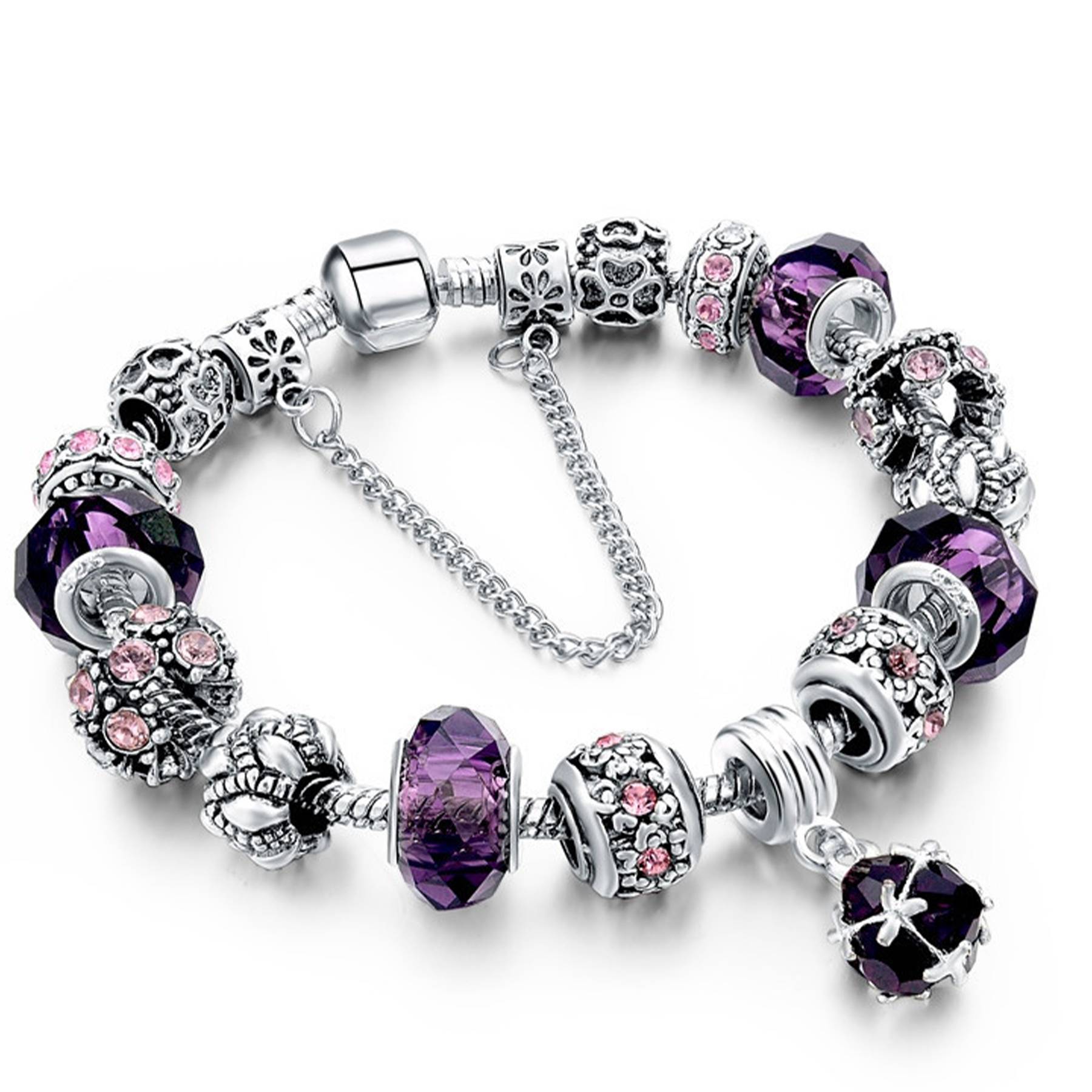 Alloy Handmade amethyst bracelet for women 2
