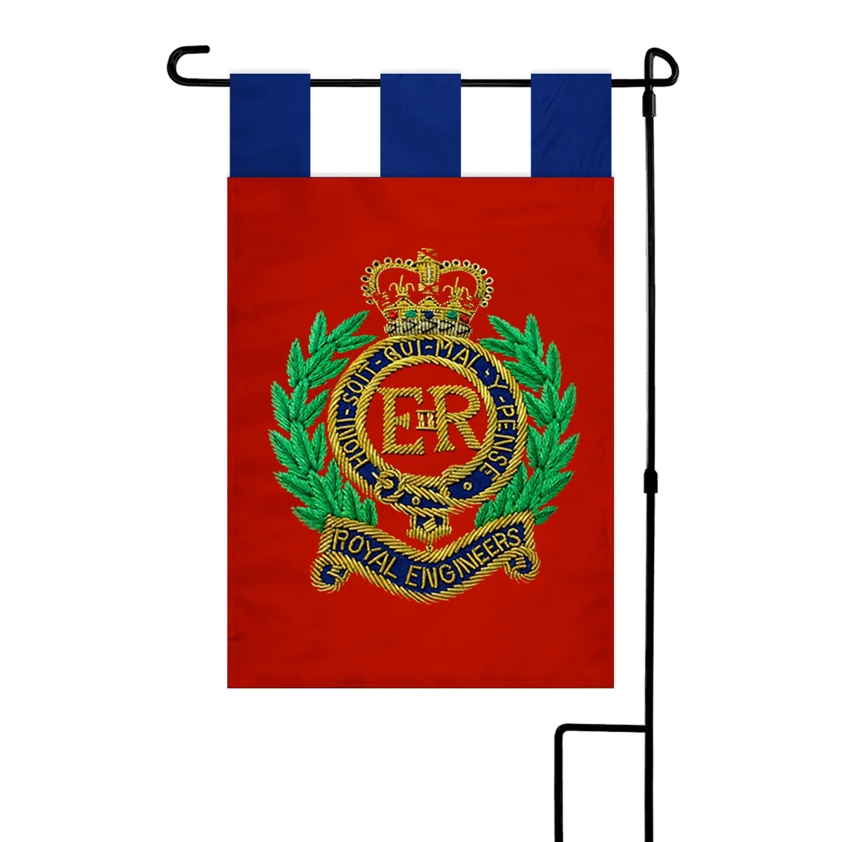 Custom Embroidered Garden Flag 12" x 18" Silk Poly 2