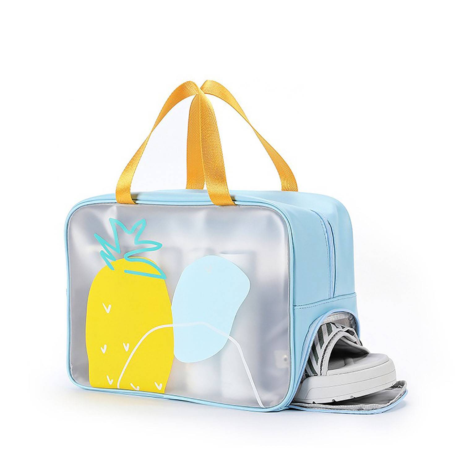 Cosmetics Wet Dry Separate Toiletry Bag with Shoes Storage 7