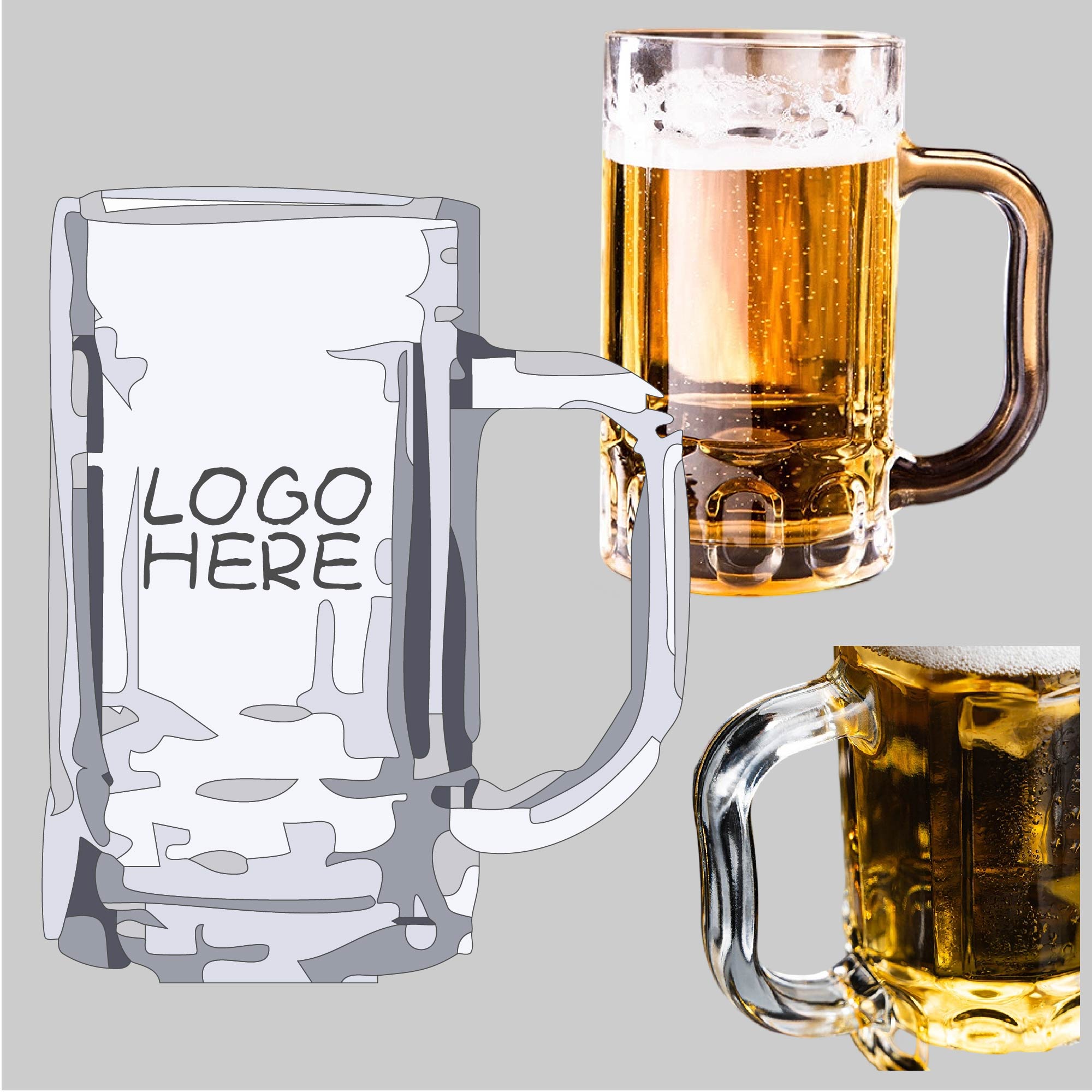 12 Oz. Glass Mug 1