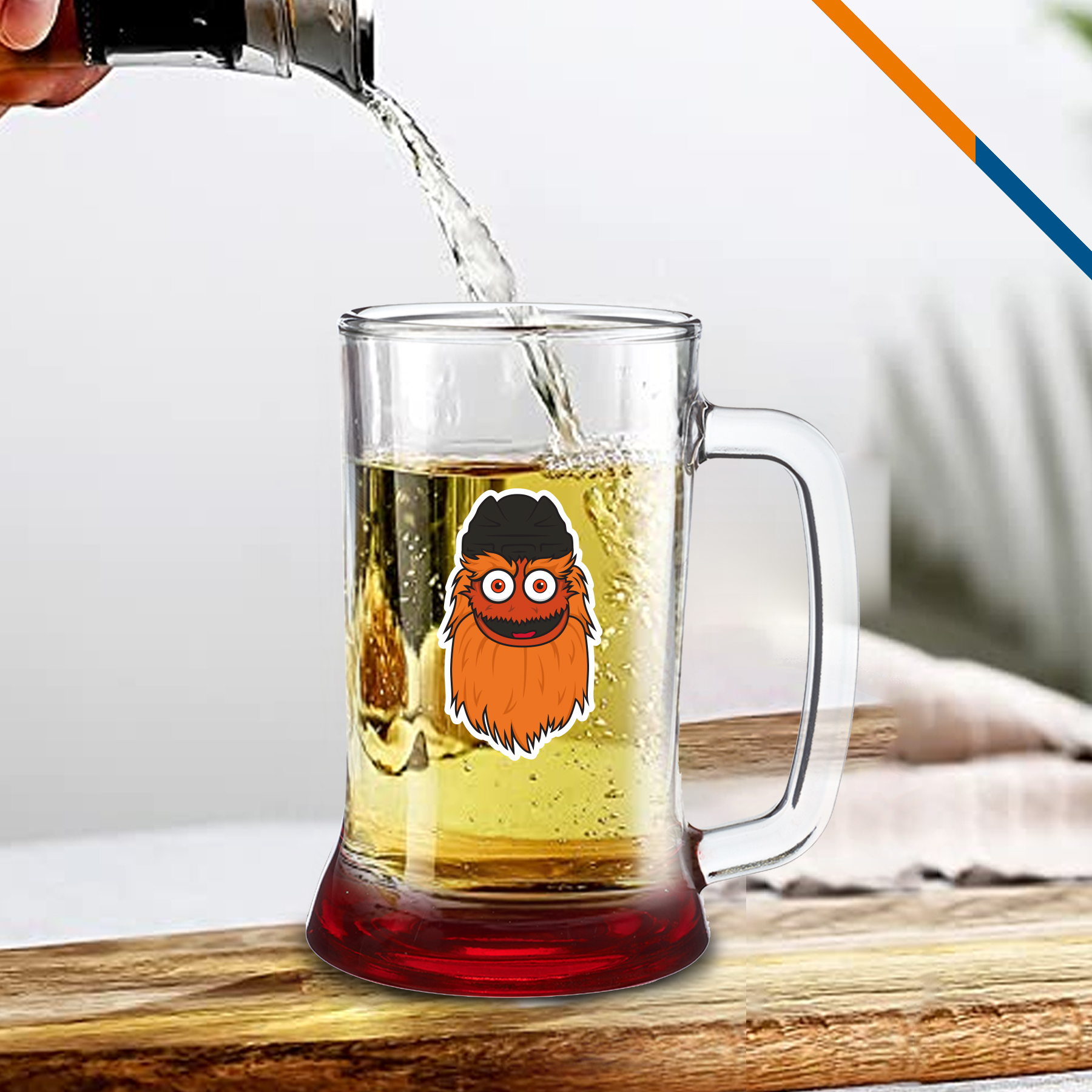 Tagtic Glass Beer Tankards - 16.25 OZ. 6