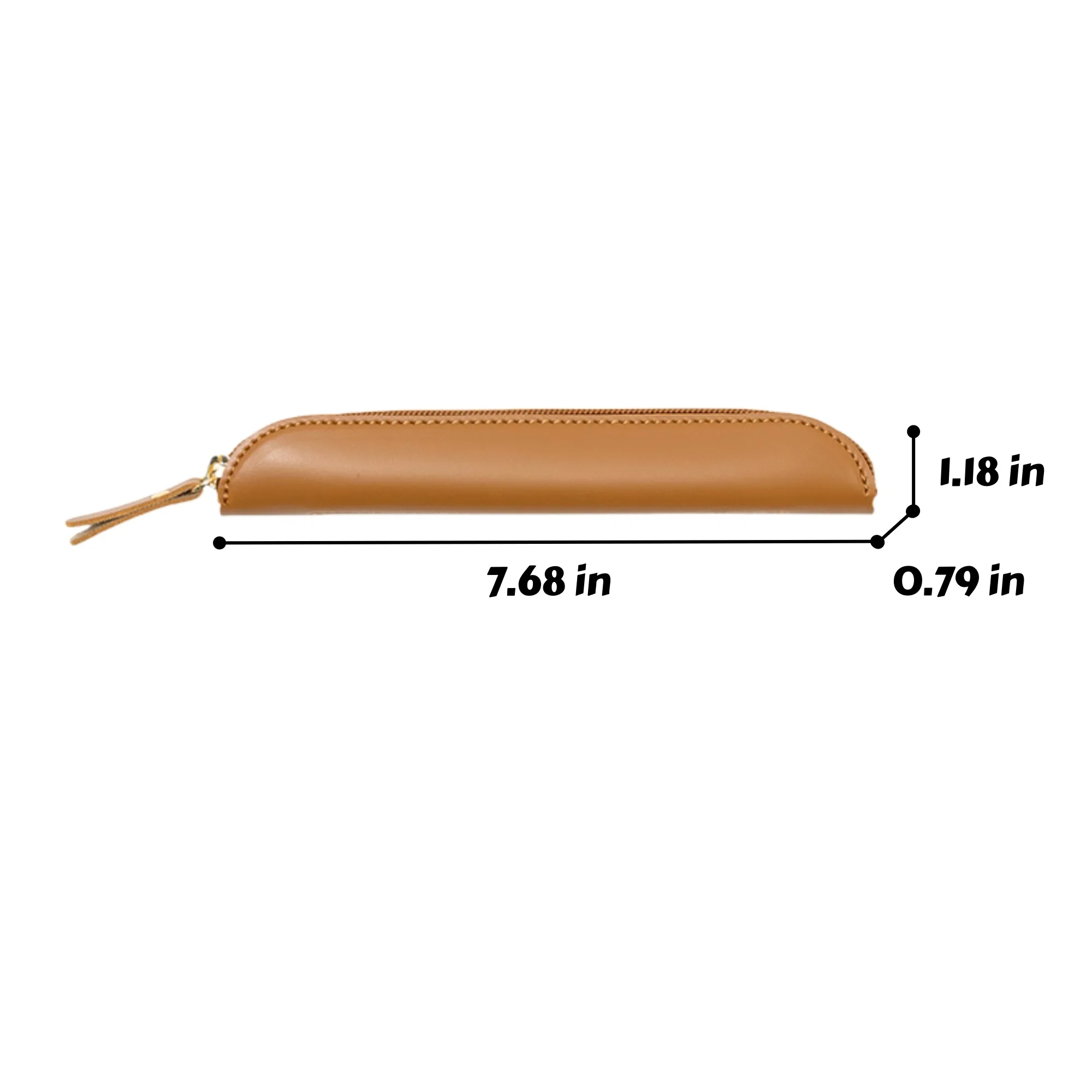 Compact PU Pencil Case Slim Pen Holder 2