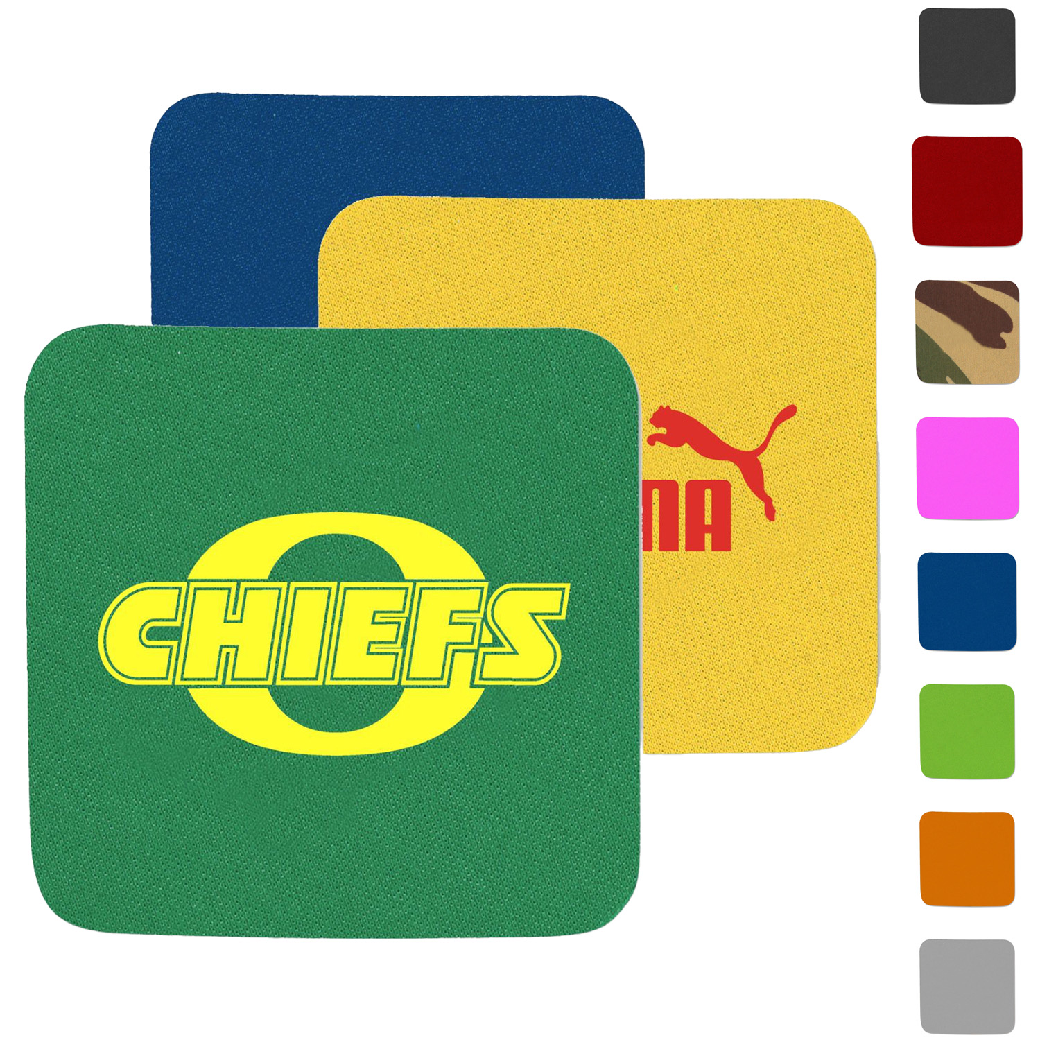 USA Printed 4" Square Coaster w/ Custom Logo 2