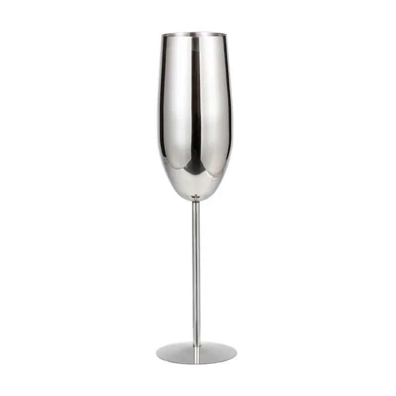8.8oz Stainless Steel Wine Glasses Metal 3