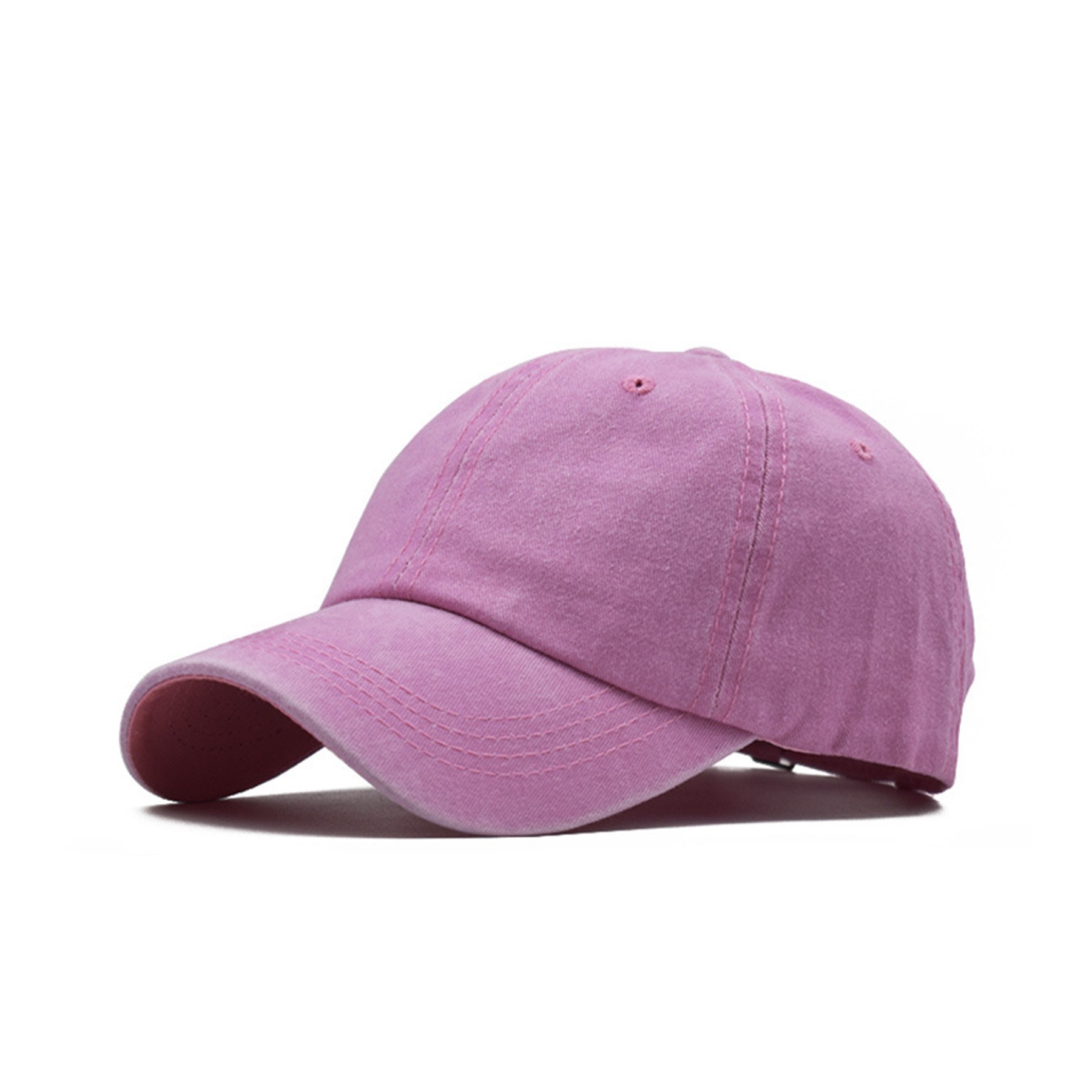 Men Women Washed Cotton Baseball Cap Adjustable Hat 6