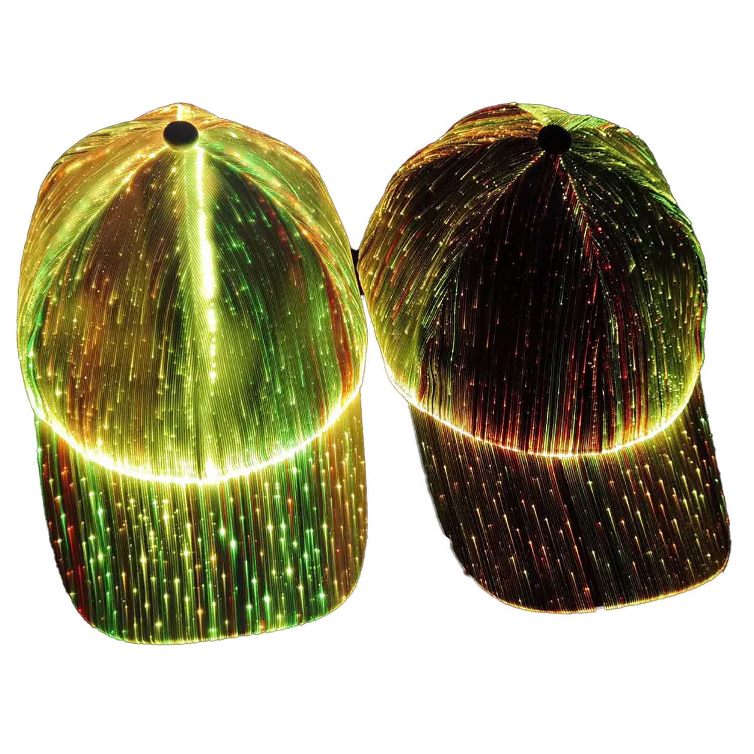 Light Up With Fiber Optic Luminous USB Charge Costume Party Hat 4