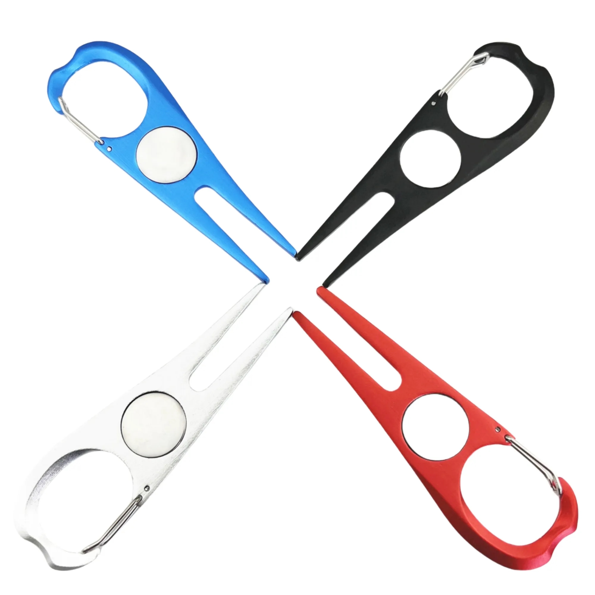 Portable Aluminum Alloy Golf Greens Fork Tool 3