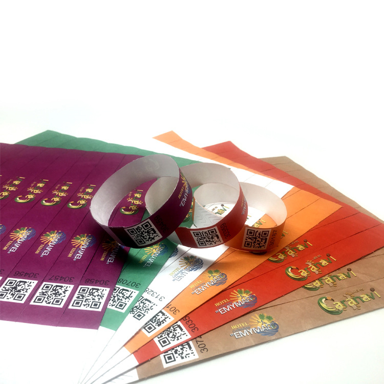 Custom Tyvek Paper Wristbands for Events 3