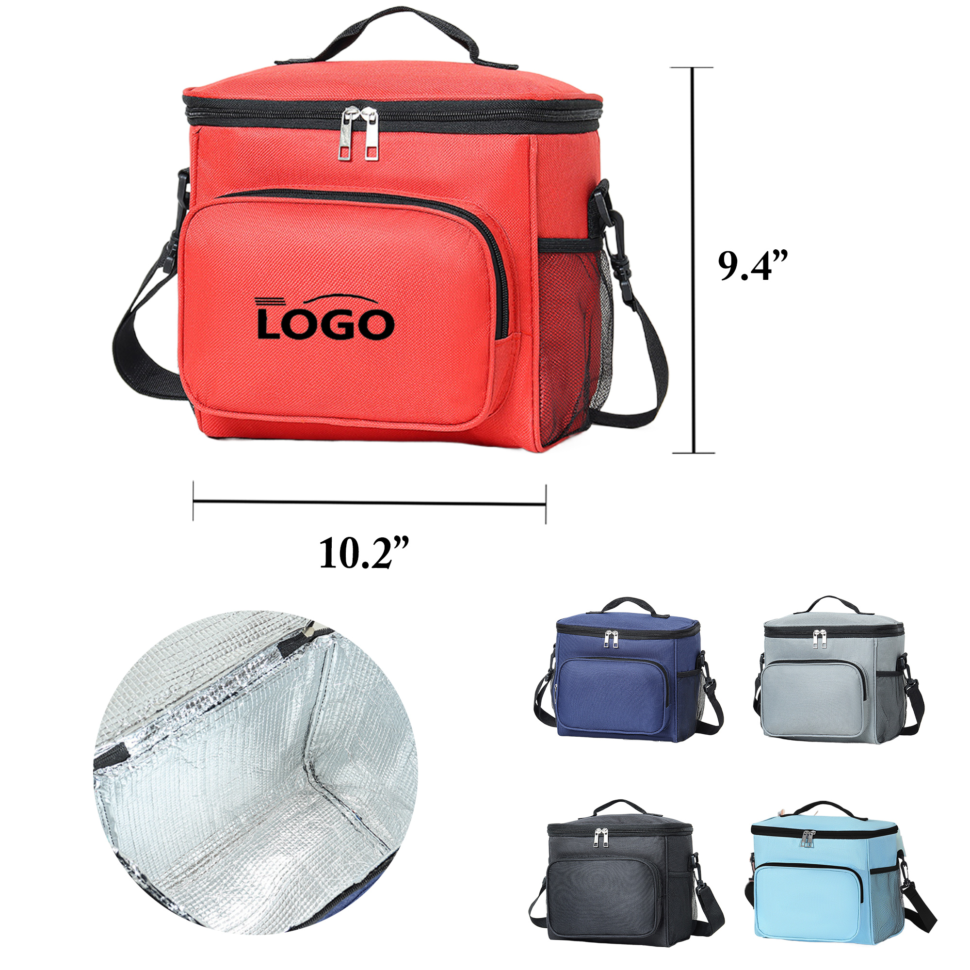 Insulated Aluminum Foil Picnic Lunch Cooler Bag 3