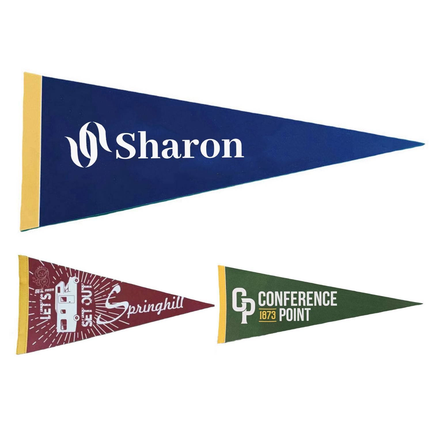 9" x 24" Colored Felt Pennant 2