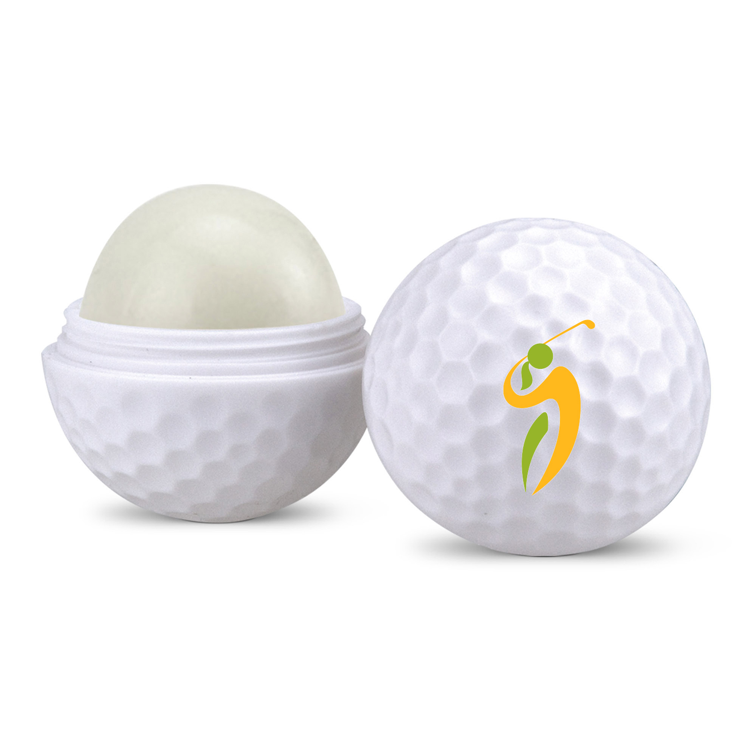 Golf Ball Shaped Lip Moisturizer Container 2