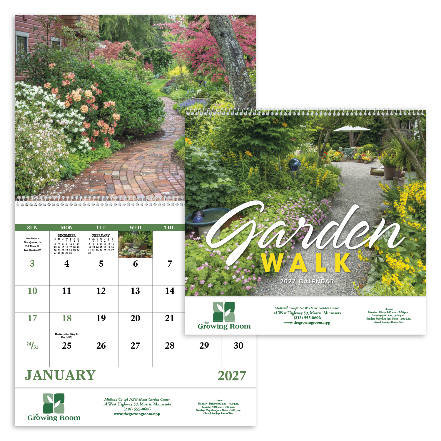 Good Value™ Garden Walk - Spiral Calendar 65
