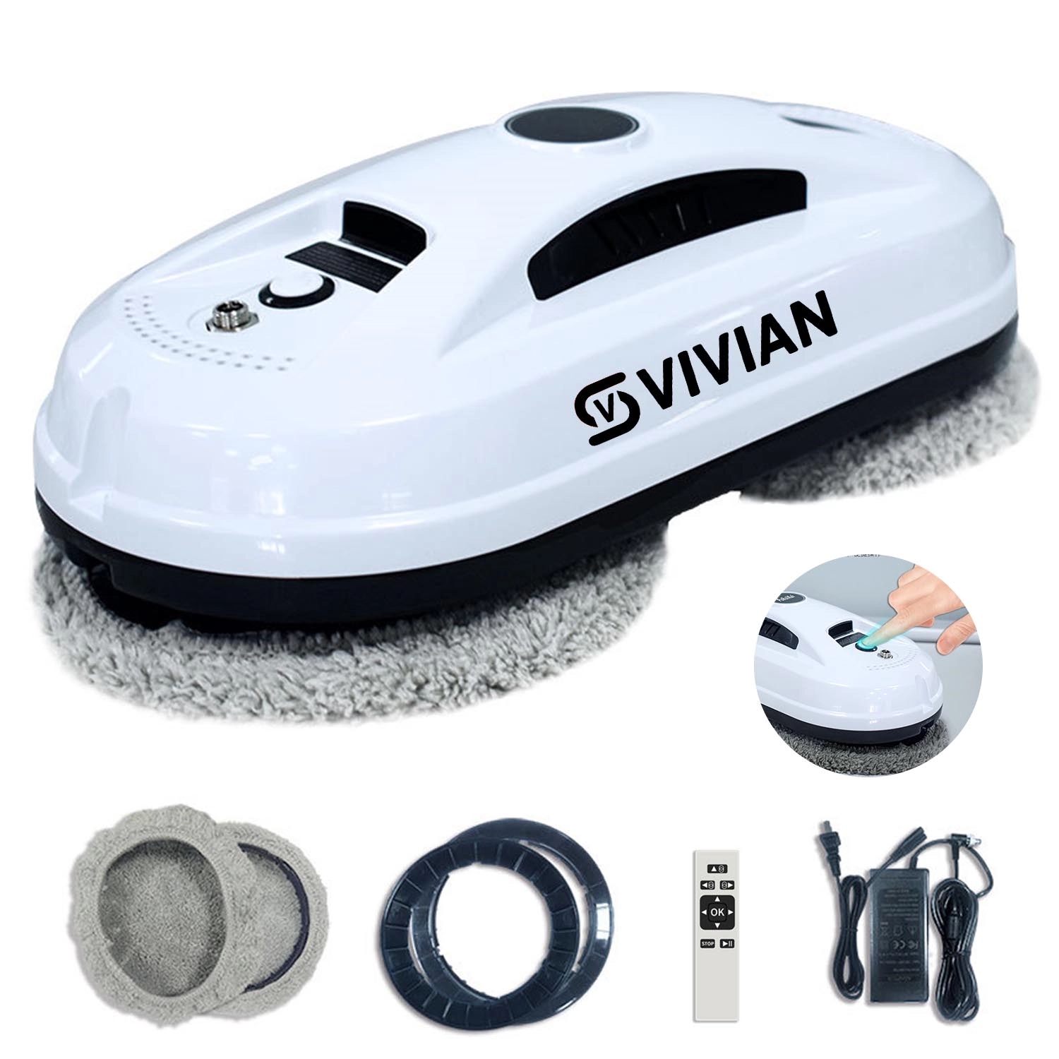 Glass Cleaning Robotic Window Vacuum Cleaner 2