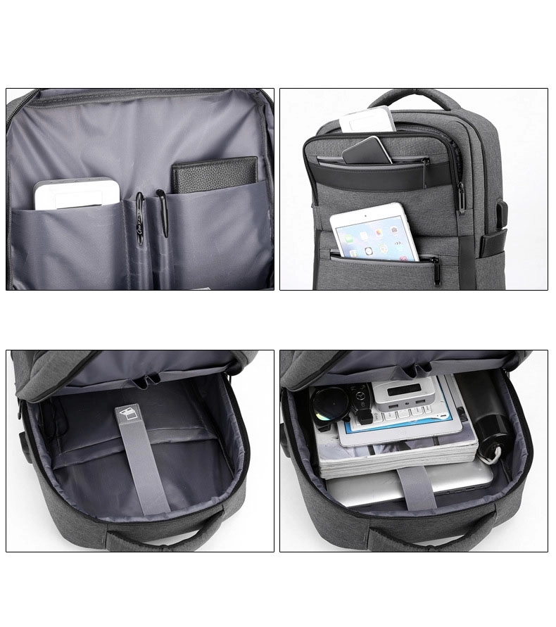 Business School Travel Backpack with USB Port 4