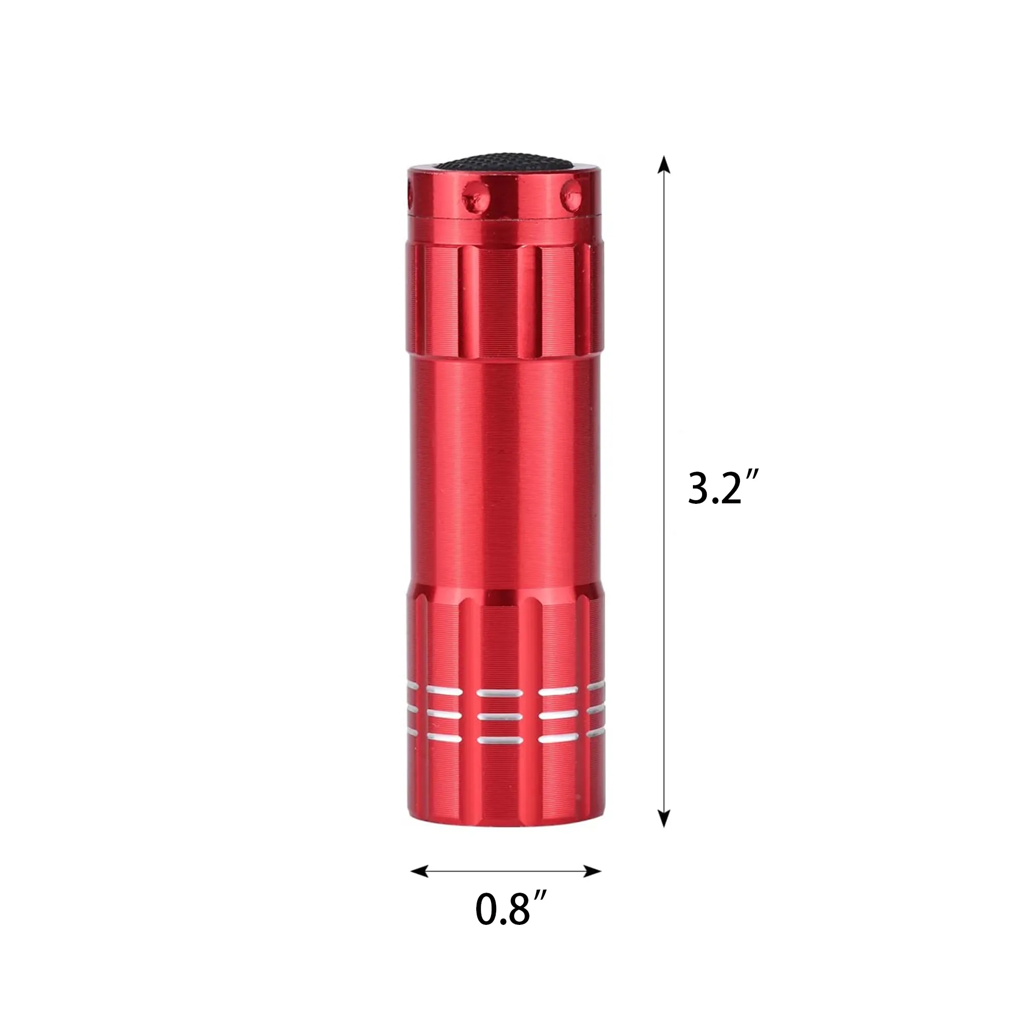 MOQ 50pcs 9LED Mini Aluminum Alloy Flashlight 3