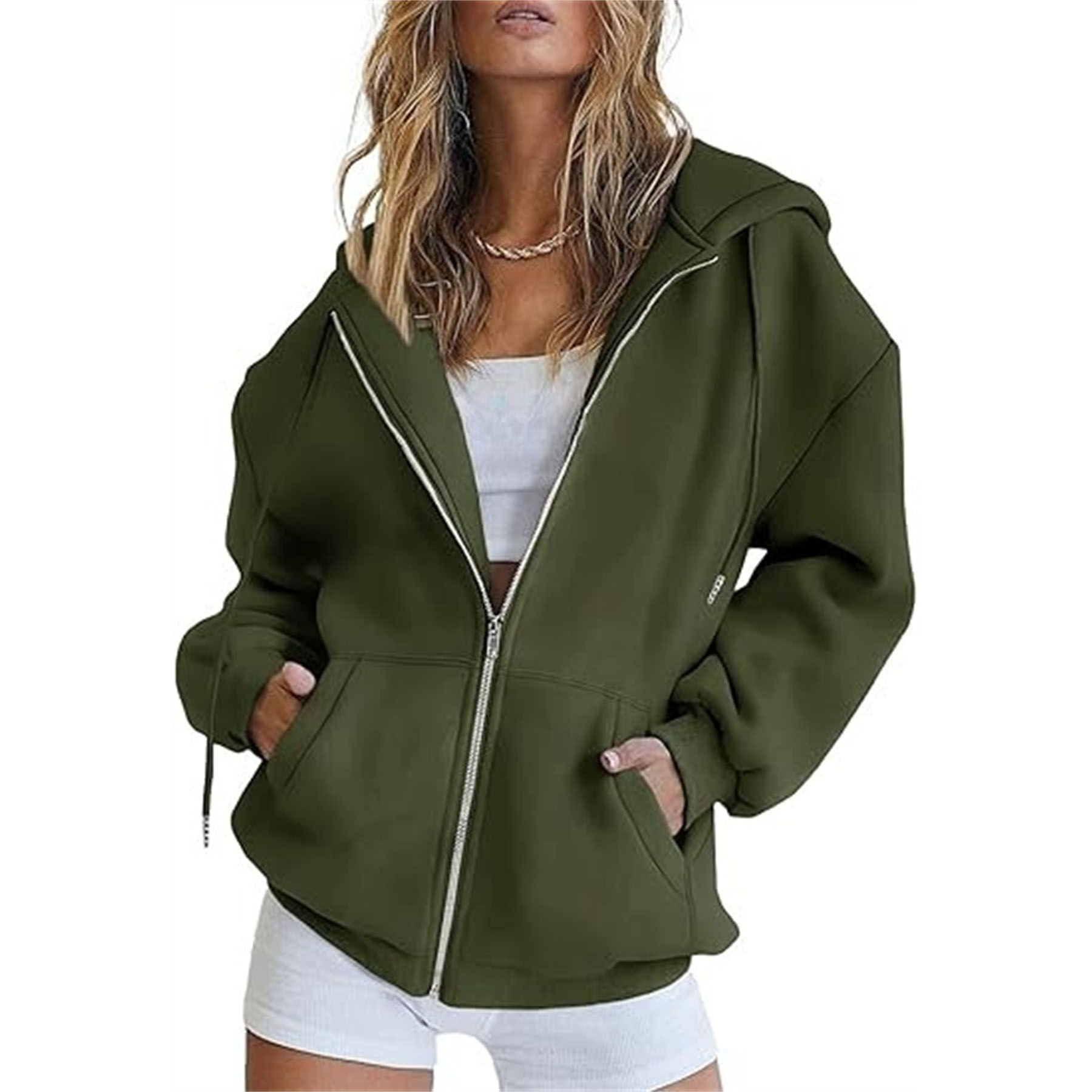 Women's Hoodies Casual Long Sleeve Track Jacket 21