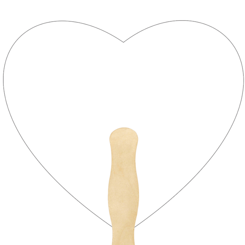 Heart Shape Hand Fans 8