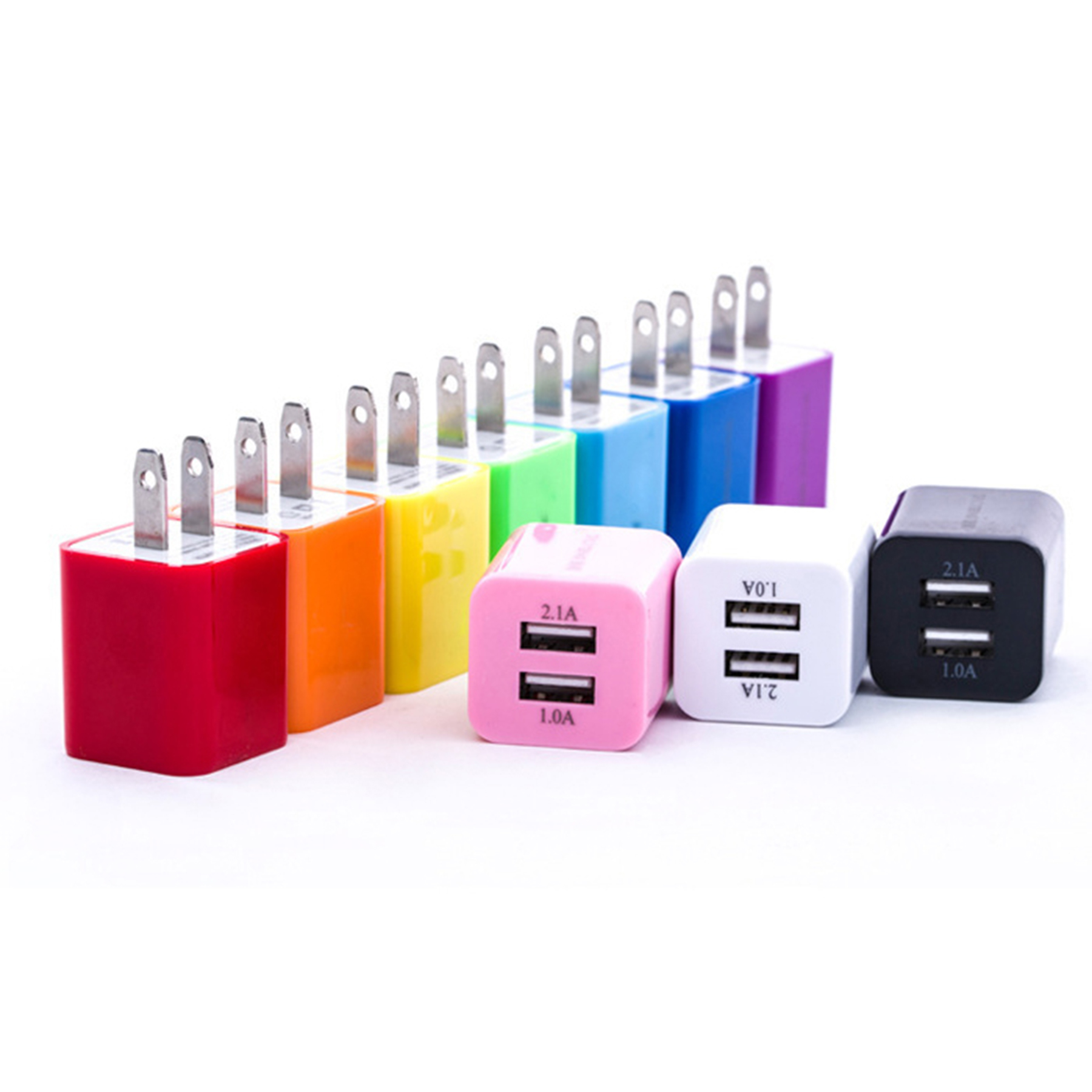 Dual Port USB Cube Power Adapter 2
