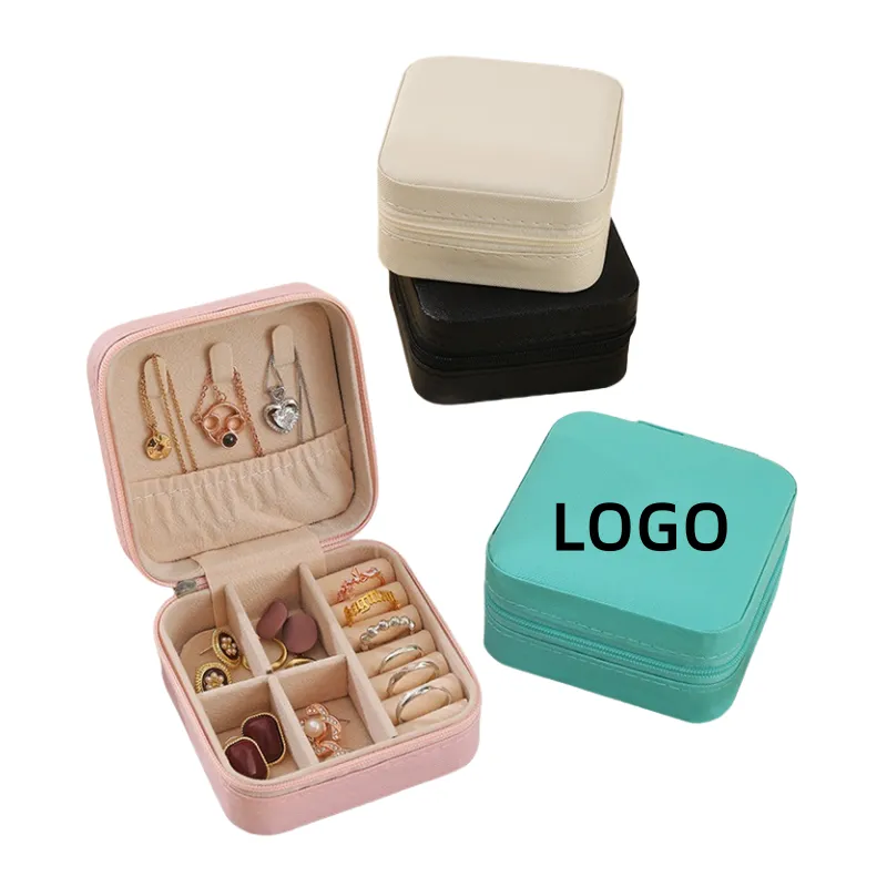 PU Zipper Jewelry Storage Box 1