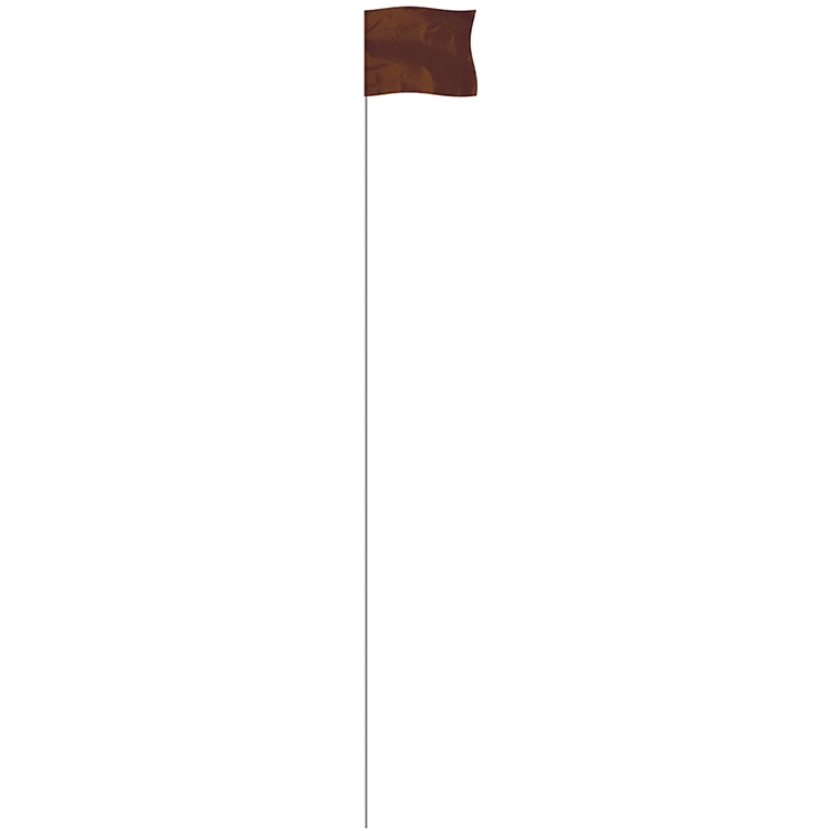 Brown 4" x 5" Marker Flag on a 36" Wire 2