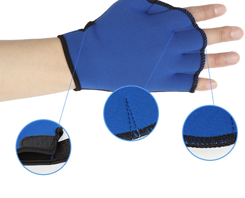 Unisex Nylon Swim Water Resistant Gloves for Swim and Diving 7