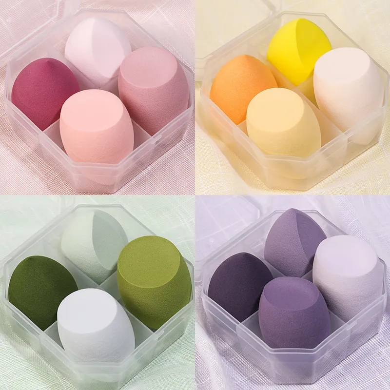 4 Pcs Dry and Wet Use Makeup Sponge Set 4