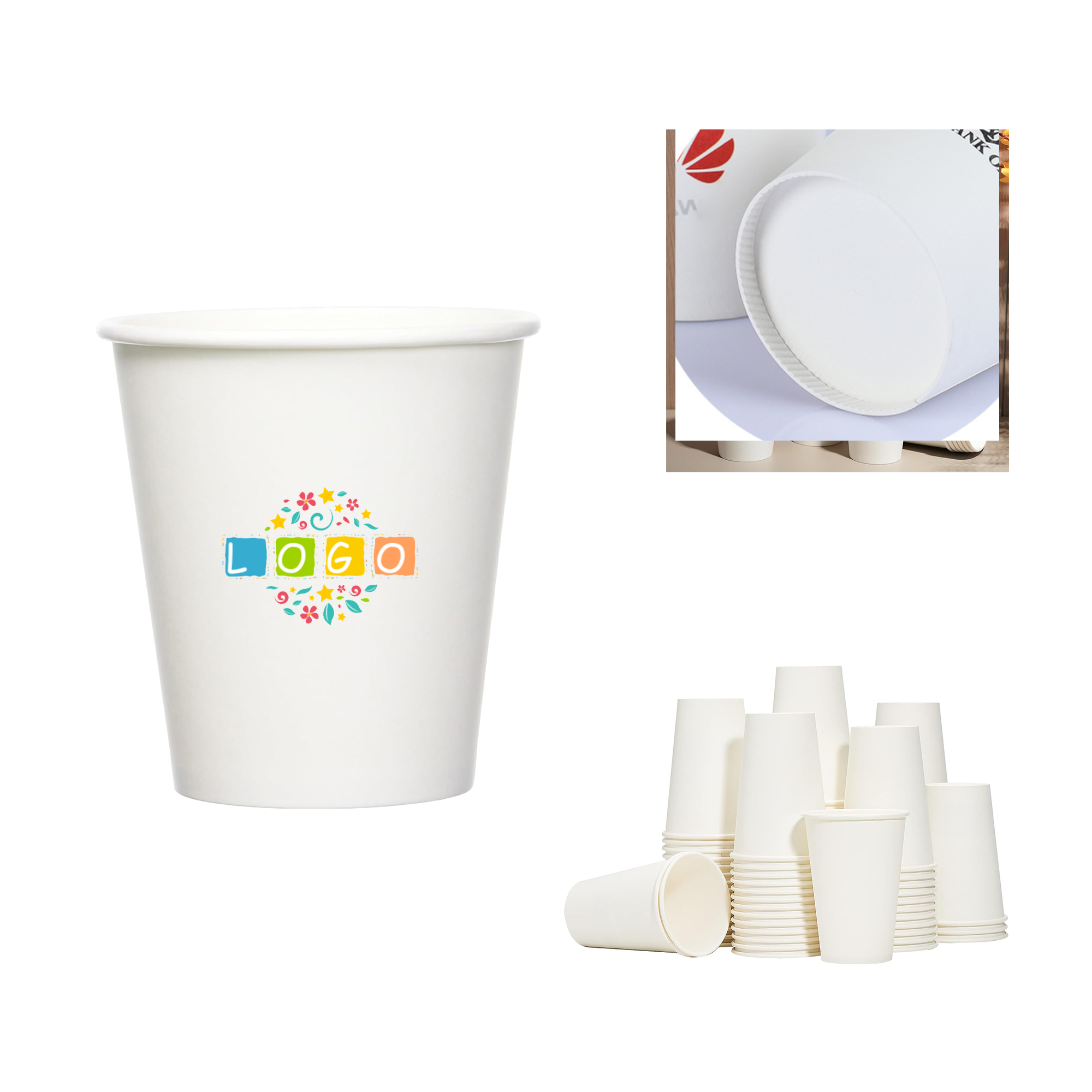 8 oz Custom Disposable Paper Cup 3
