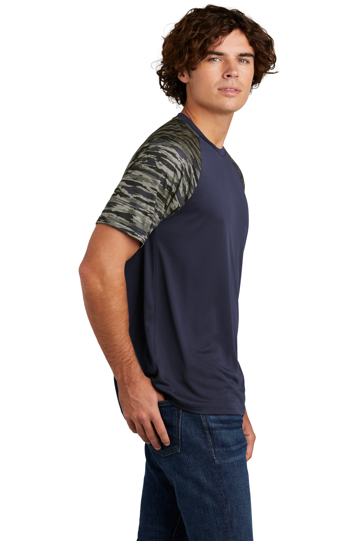 Sport-Tek Drift Camo Colorblock Tee ST376 10